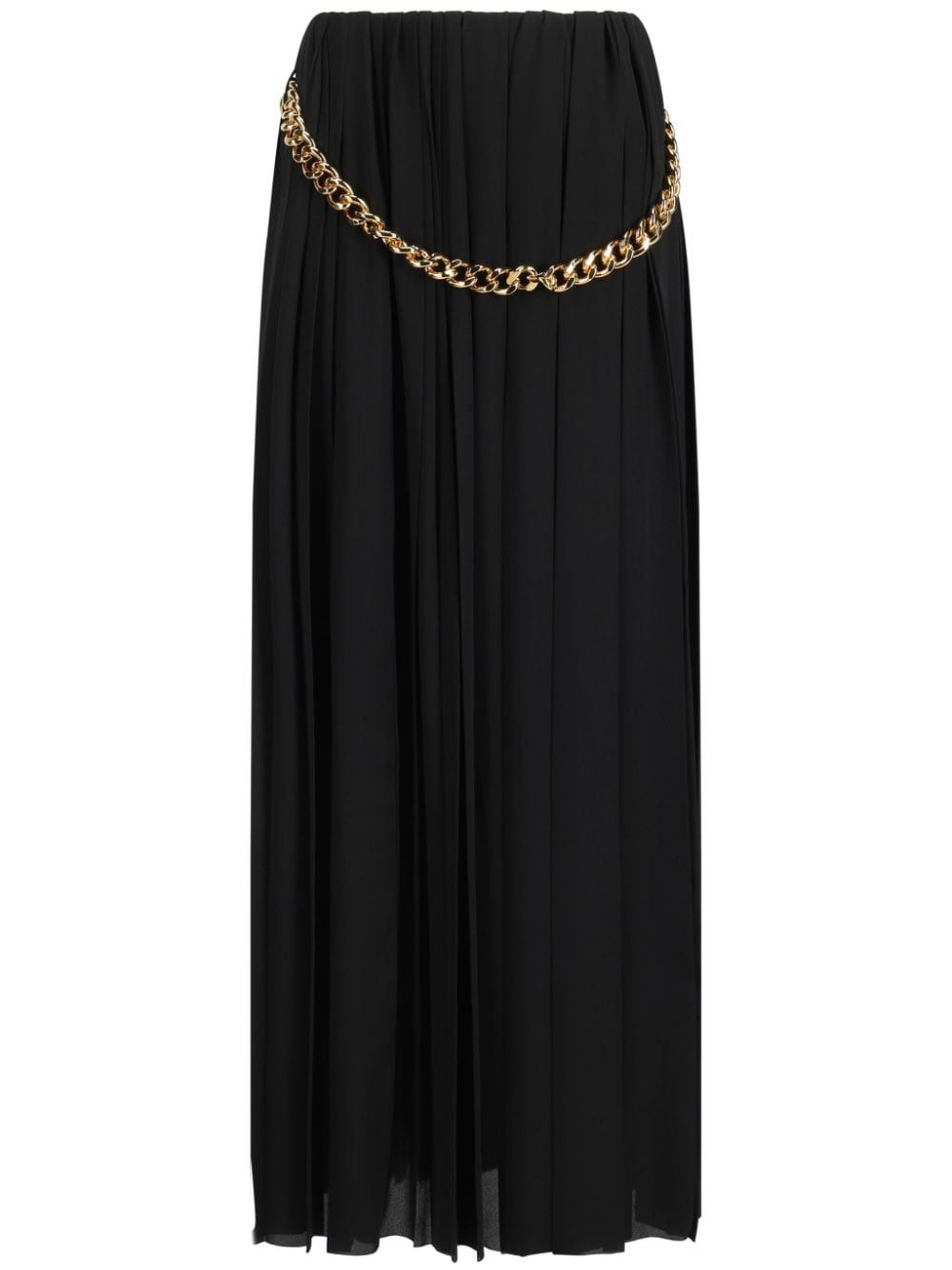 Balenciaga CHAIN EMBELLISHED PLEATED SKIRT Size 25" / US 0 / IT 36 - 1 Thumbnail