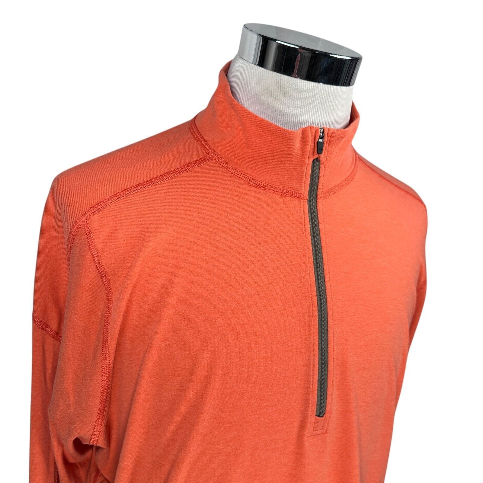 Stio Stio Top Men's XL Orange Stretch Performance 1/2 1/4 Size US XL / EU 56 / 4 - 2 Thumbnail