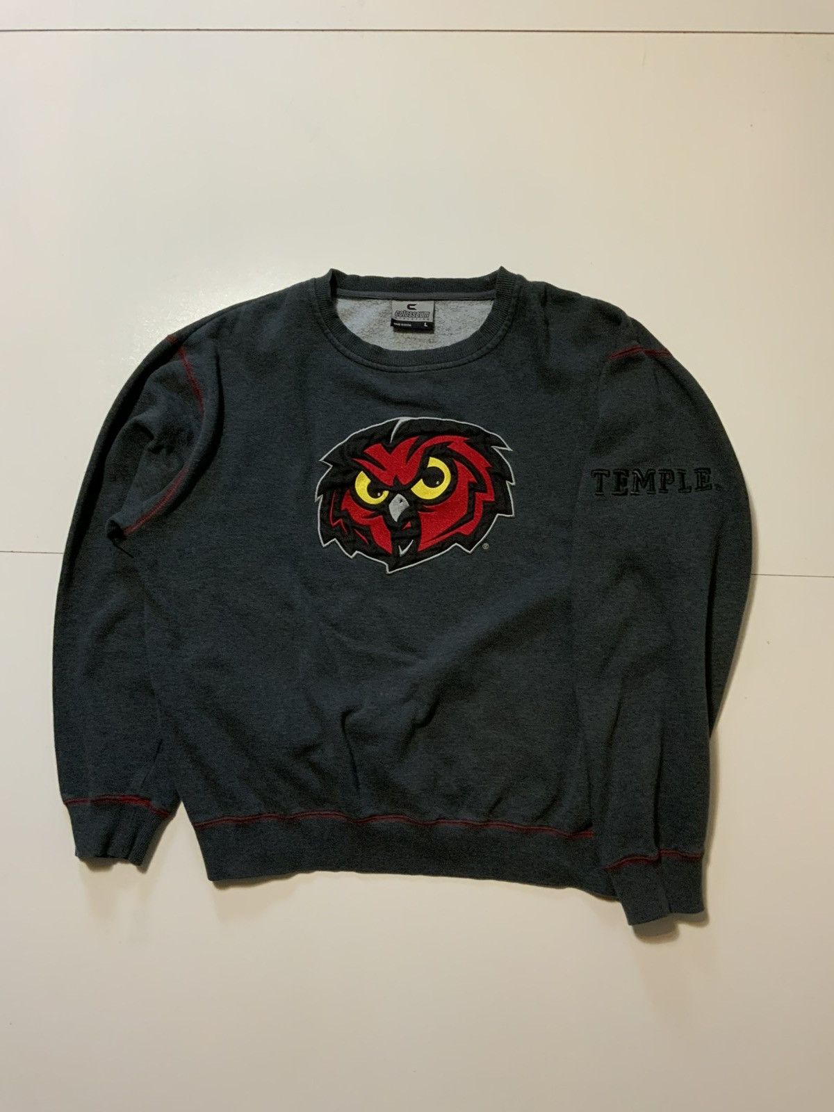 Colosseum Athletics Colosseum Temple University Owls Logo Crewneck Sweatshirt Size US L / EU 52-54 / 3 - 1 Thumbnail