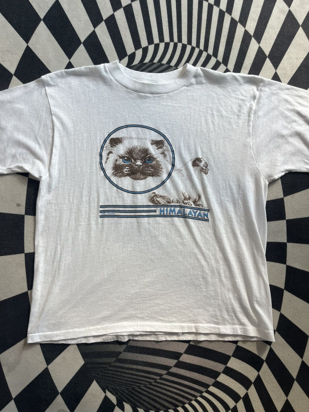 Arts & Science Vintage HIMALAYAN CAT 1984’s Tshirt Size US XL / EU 56 / 4 - 3 Thumbnail