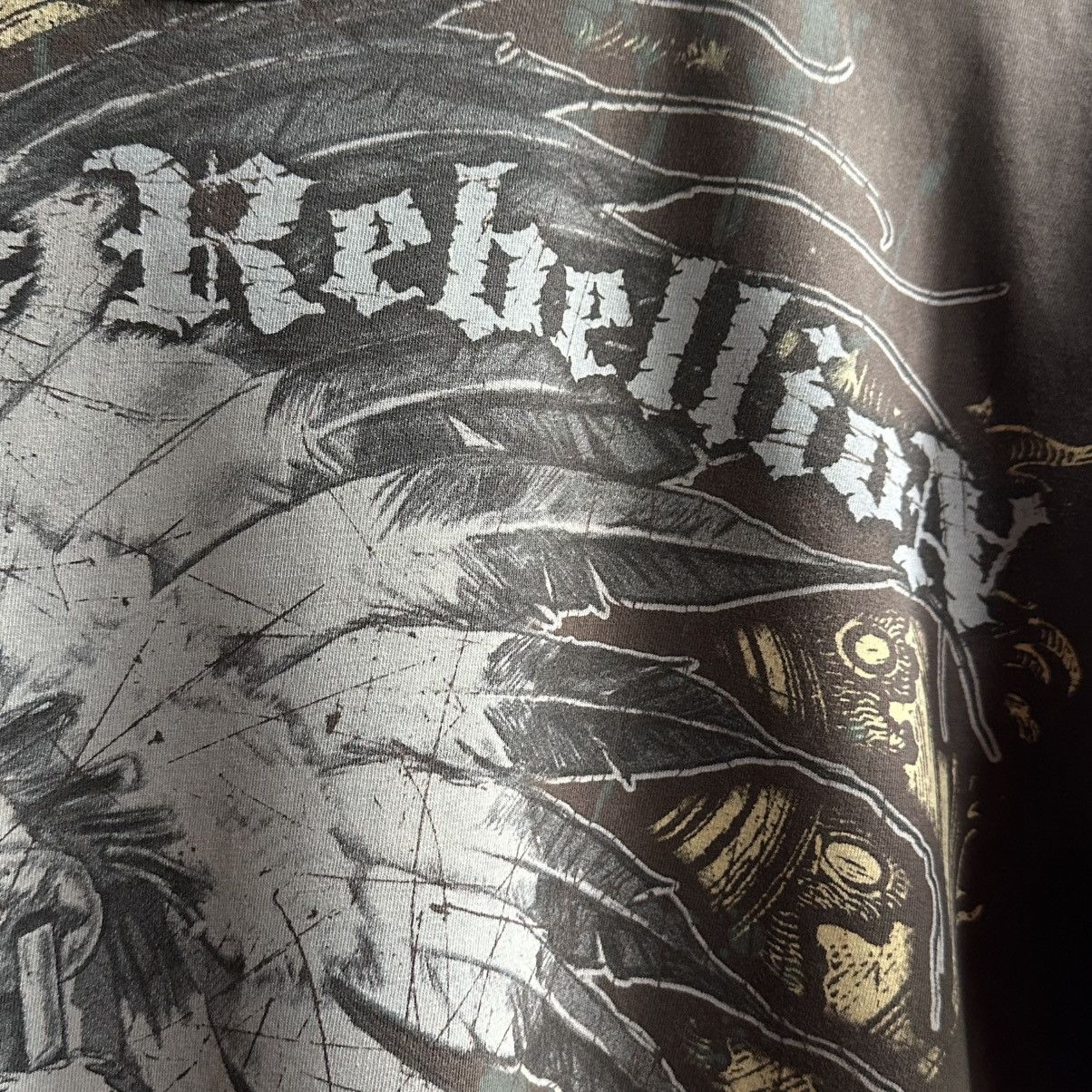 Affliction Vintage Rock & Rebellion Skull Affliction Style Brown Tee Size US L / EU 52-54 / 3 - 7 Thumbnail