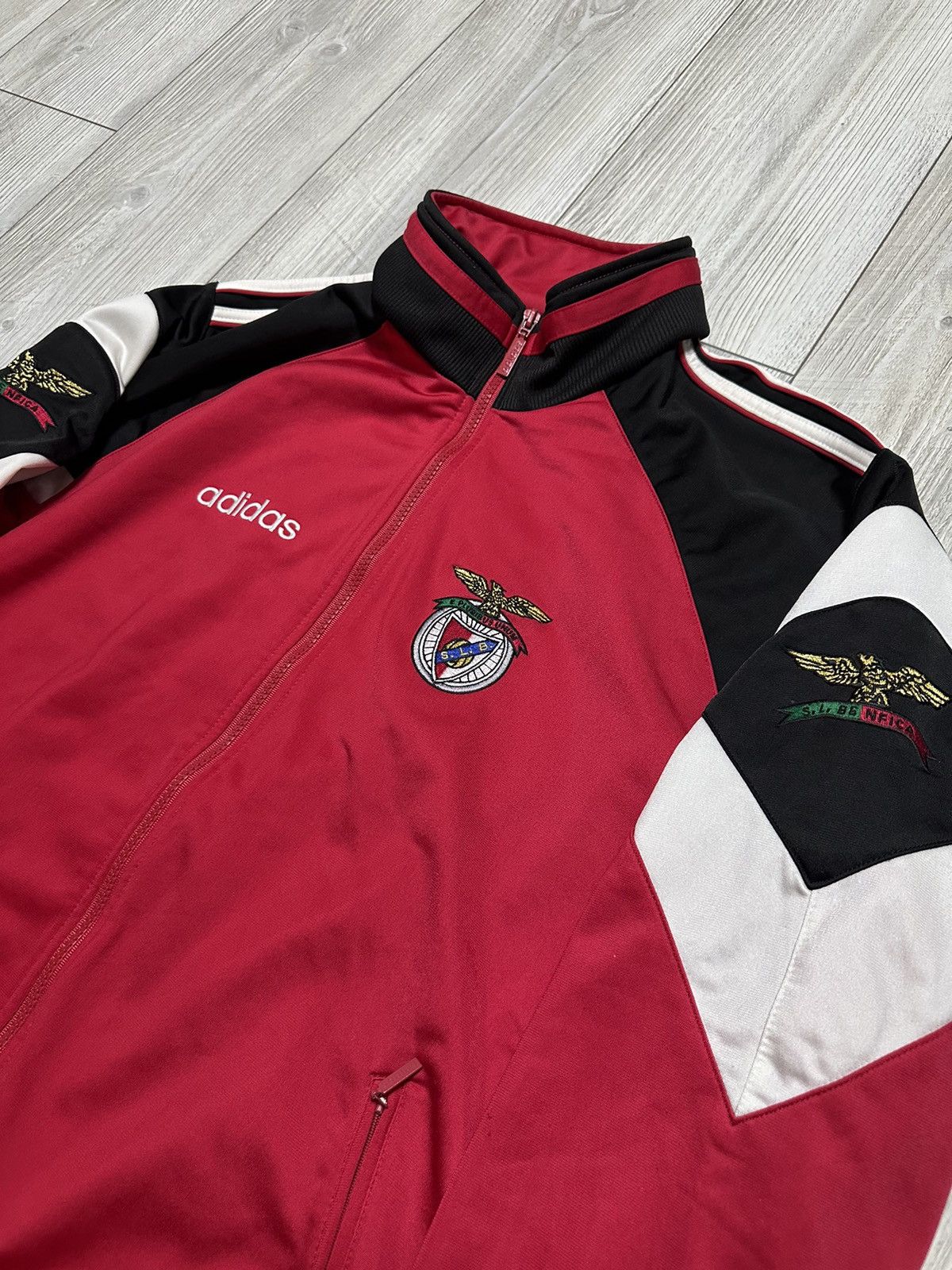 Adidas Vtg 90s ADIDAS Sport Lisboa BENFICA Track Suit Jacket Pants Size US M / EU 48-50 / 2 - 3 Thumbnail