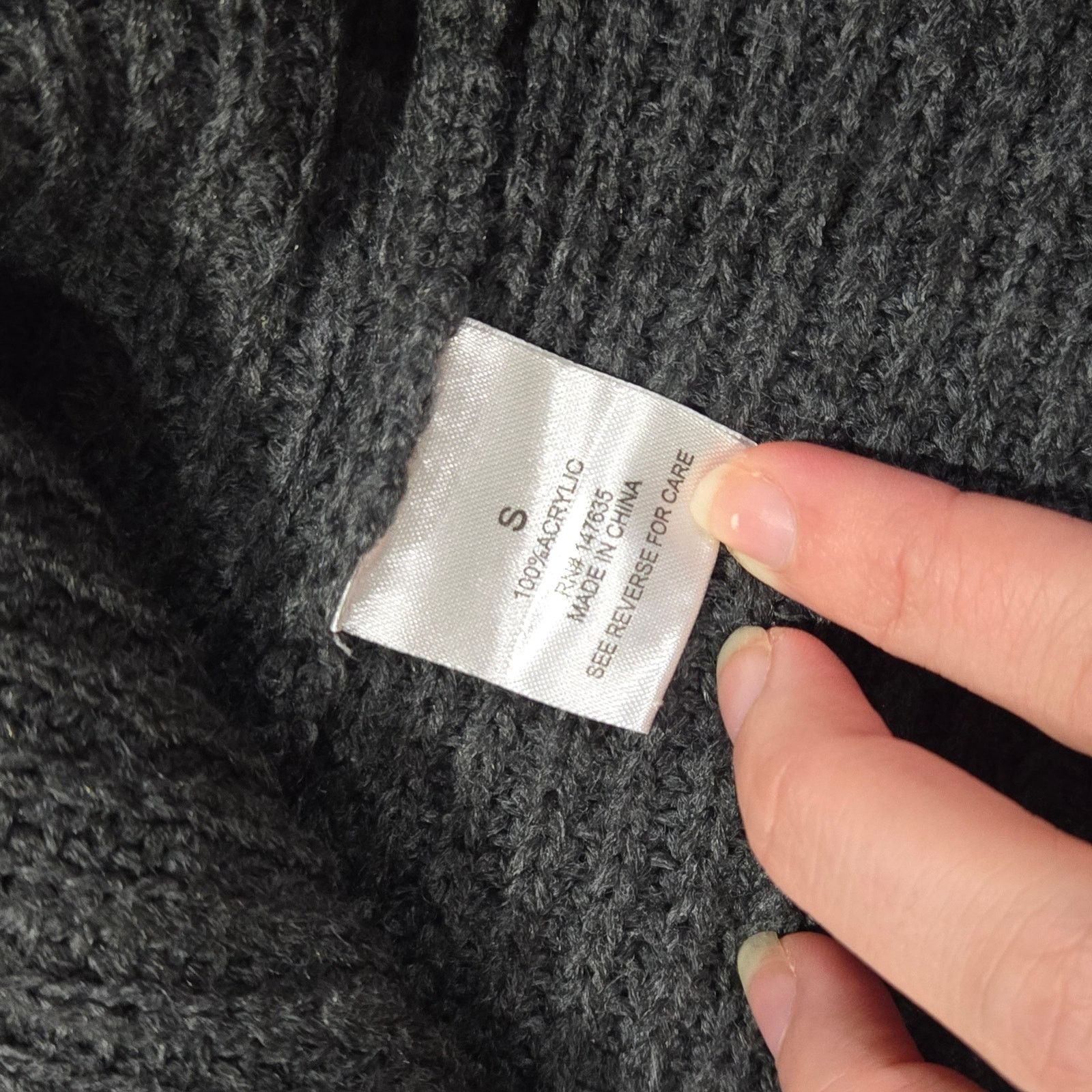 Other Gray Knit Crewneck Mini Flared Sweater Dress Size Small Size S / US 4 / IT 40 - 3 Thumbnail