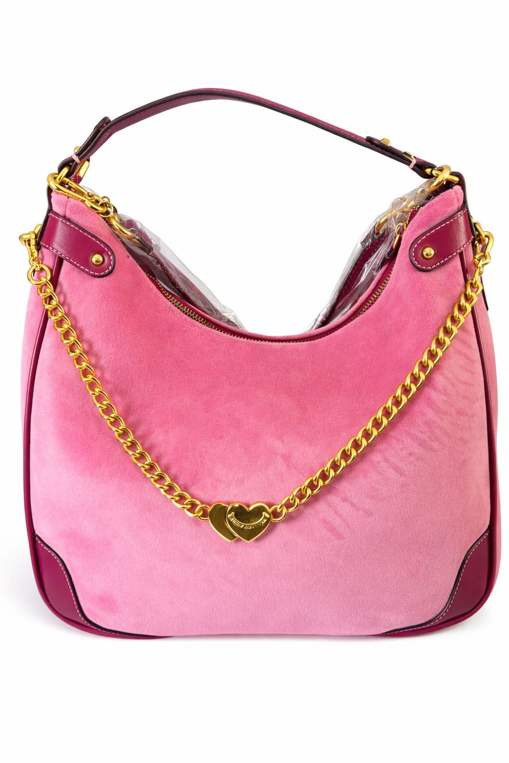 Juicy Couture Juicy Couture twig narrative large hobo pink velour bnwt Size ONE SIZE - 3 Thumbnail