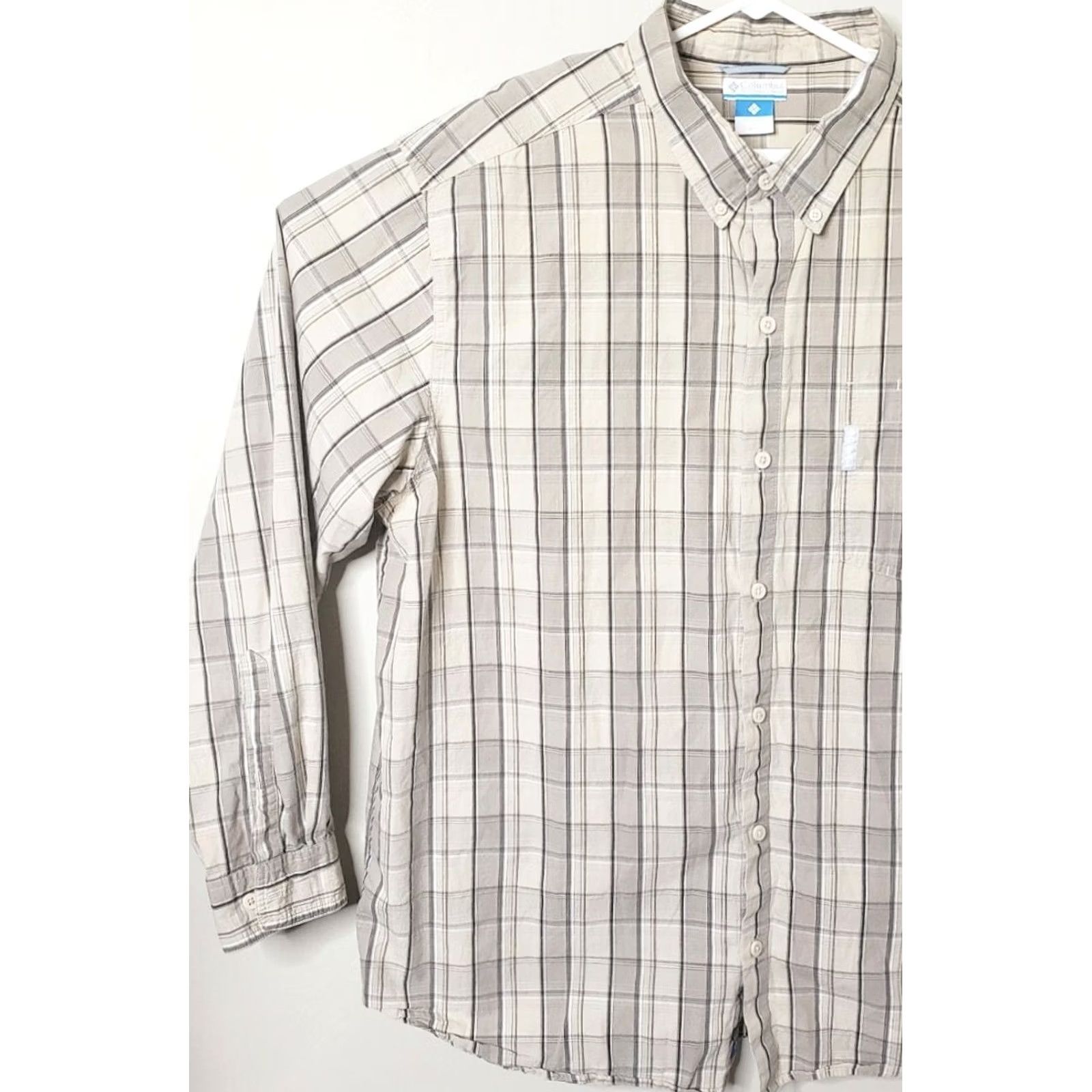 Vintage Columbia Men XXL Beige Plaid Long Sleeve Button-Up Shirt Casual Hiking Workwear Size US XXL / EU 58 / 5 - 5 Thumbnail