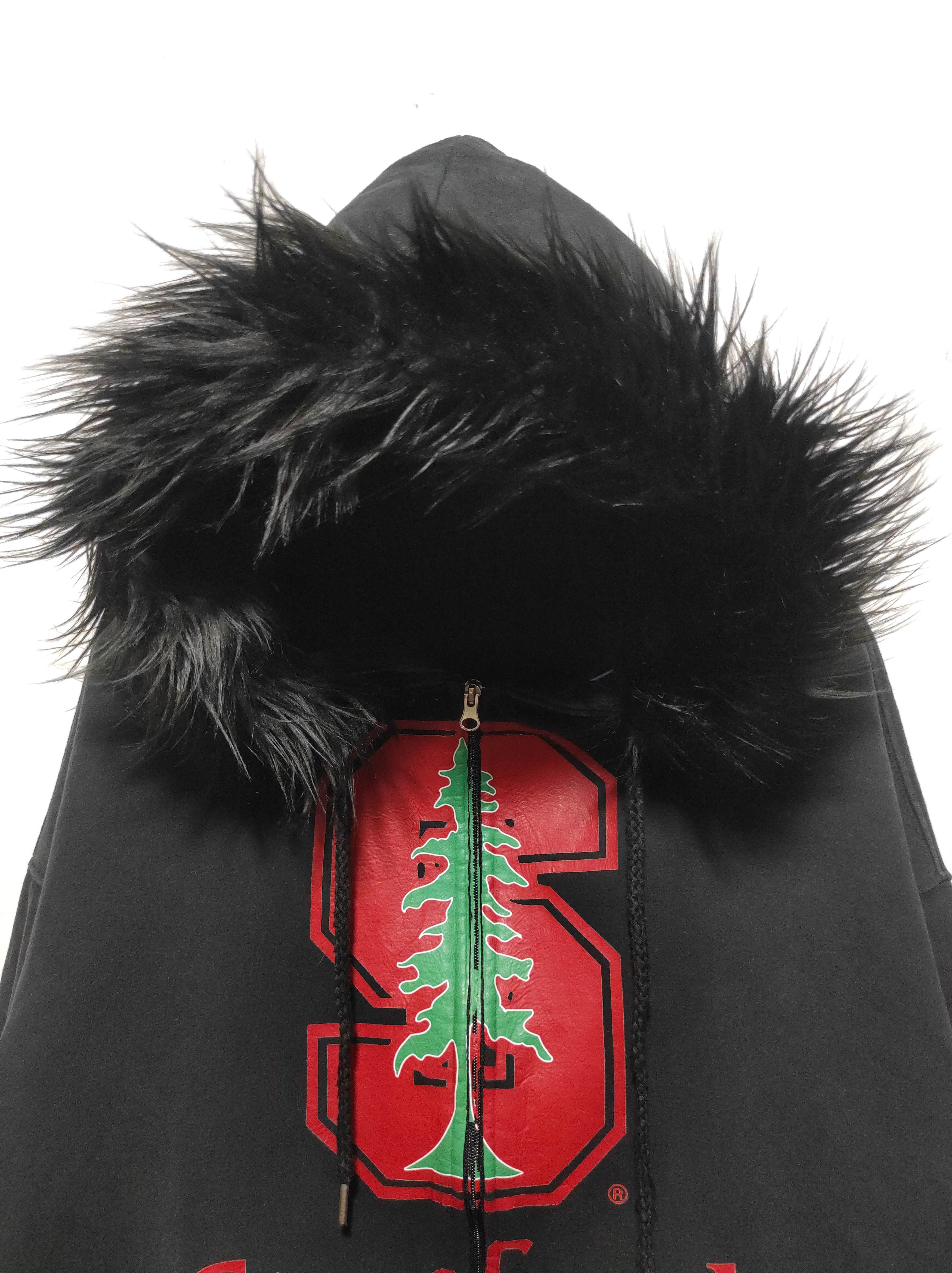 Hysteric Glamour Stanford Black Zipper Fur hoodie LGB style Size US L / EU 52-54 / 3 - 3 Thumbnail