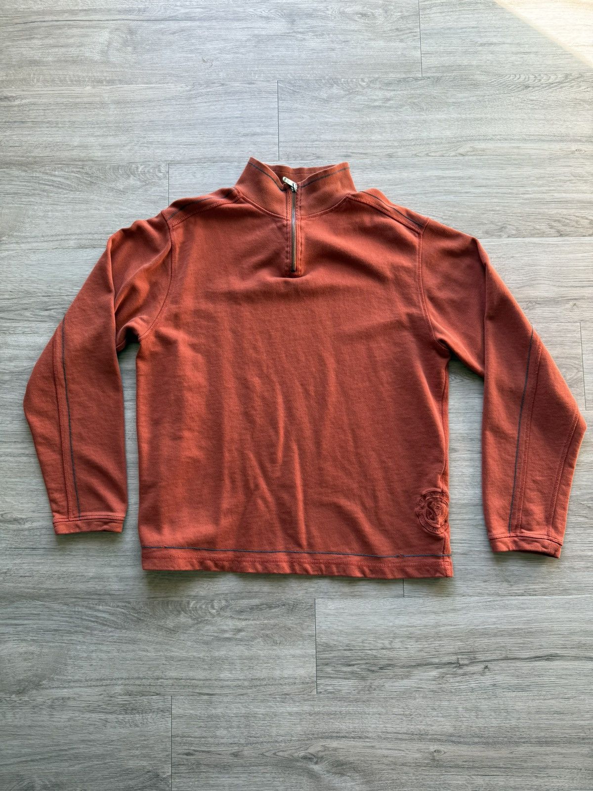 Vintage Vintage Earth Tone 1/4 Quarter Zip Jacket Hoodie Sweatshirt Size US M / EU 48-50 / 2 - 1 Thumbnail