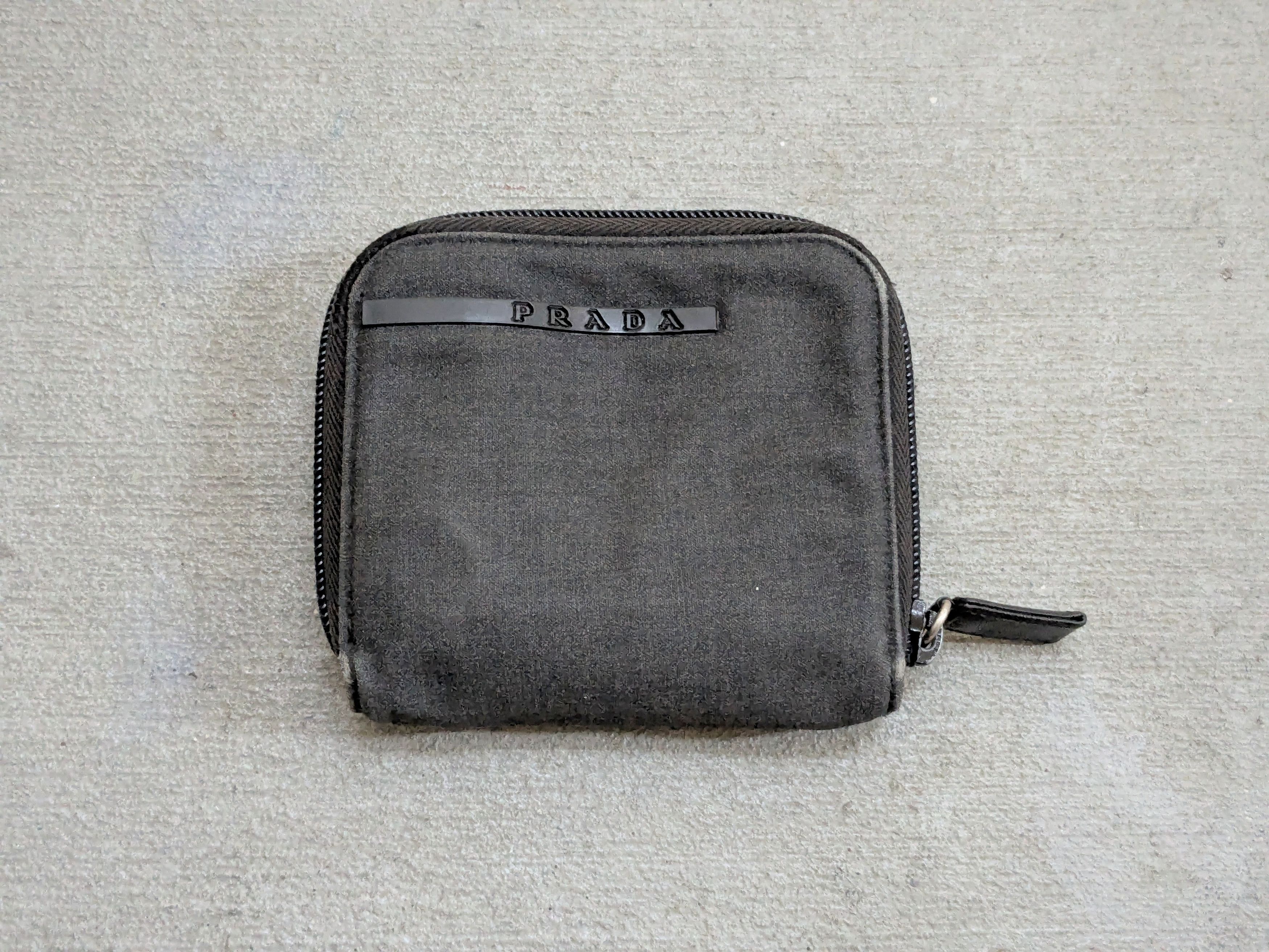 Prada Prada Wallet Black Denim Zip Around Size ONE SIZE - 1 Thumbnail