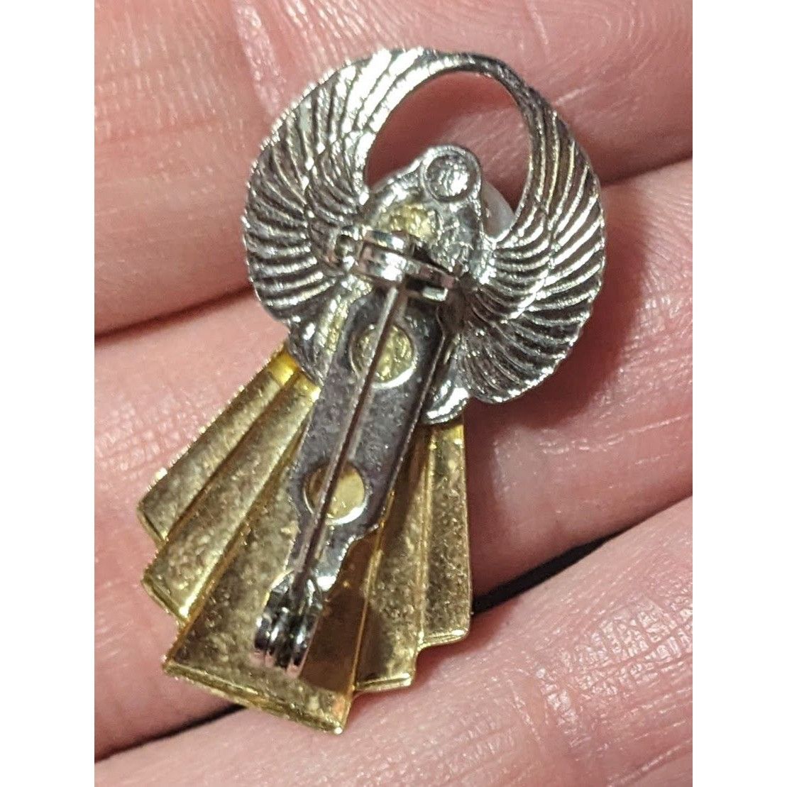 Other Religious Holiday Gold And Silver Tone Angel Brooch Size ONE SIZE - 4 Thumbnail