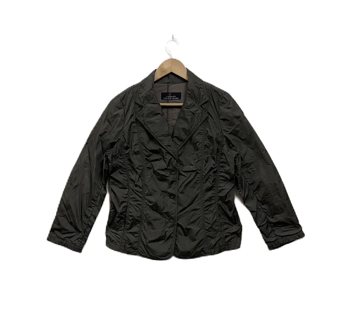 image of Yoshie Inaba L’Equipe Yoshi Inaba Nylon Jacket in Dark Green, Women's (Size Medium)
