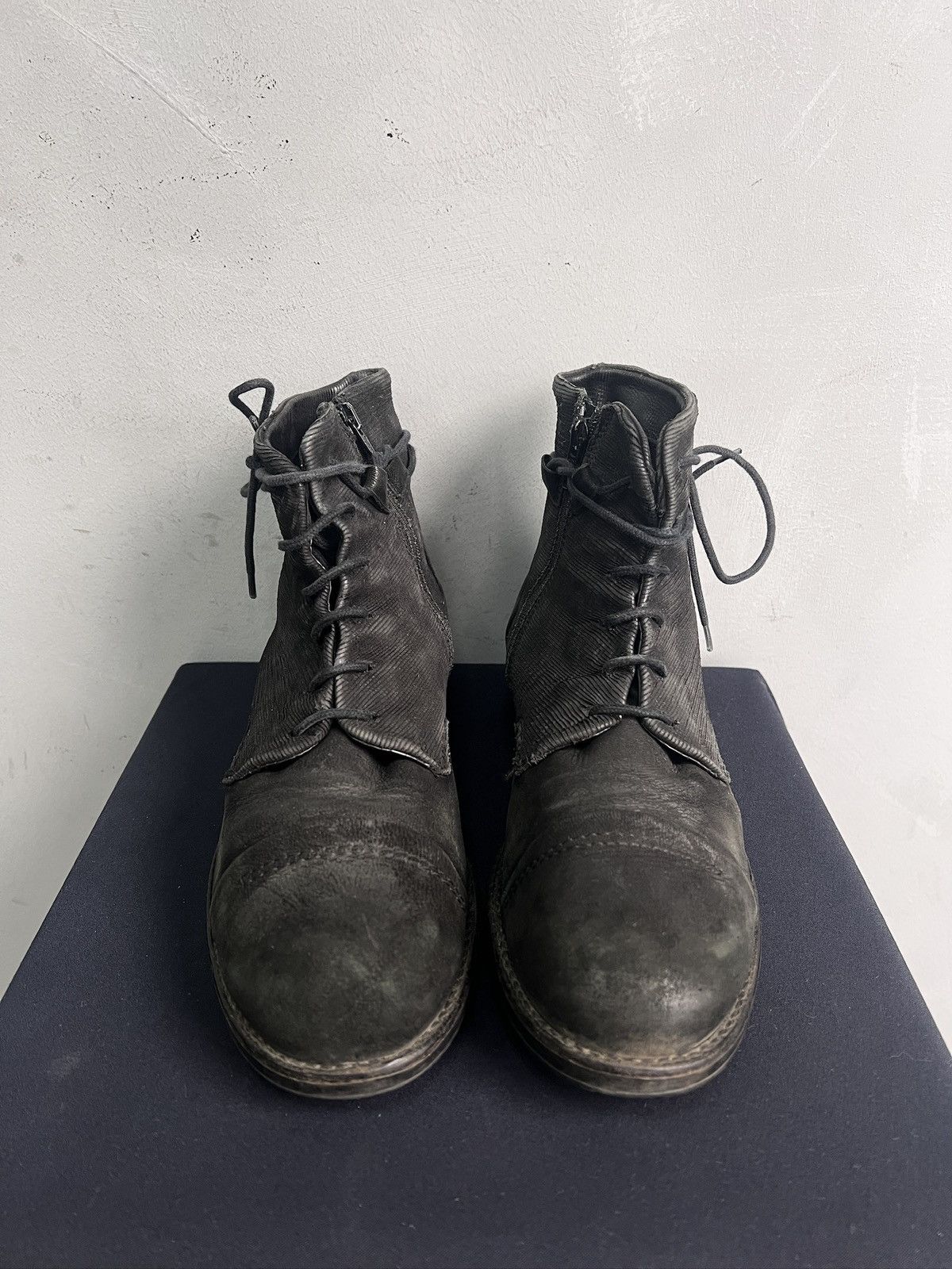 MoMA Desert combat boots avant garde CCP style leather 90s Size US 8 / EU 41 - 5 Thumbnail