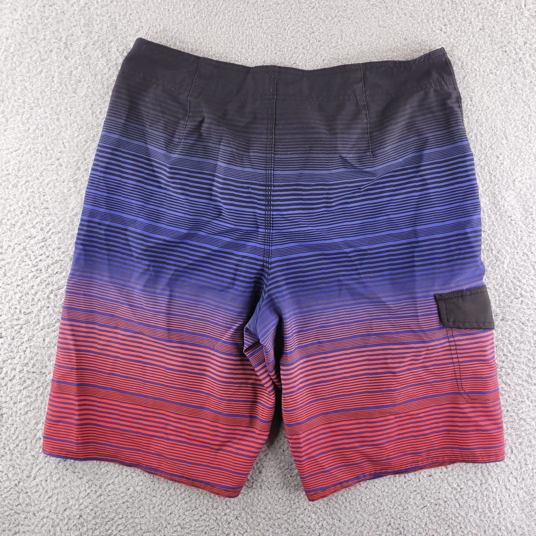 Hang Ten Hang Ten Boardshorts Mens 32 Striped Blue Red Trunks Bathing Suit Bottoms Swim Bottom Style: Trunks Size US 32 / EU 48 - 4 Thumbnail