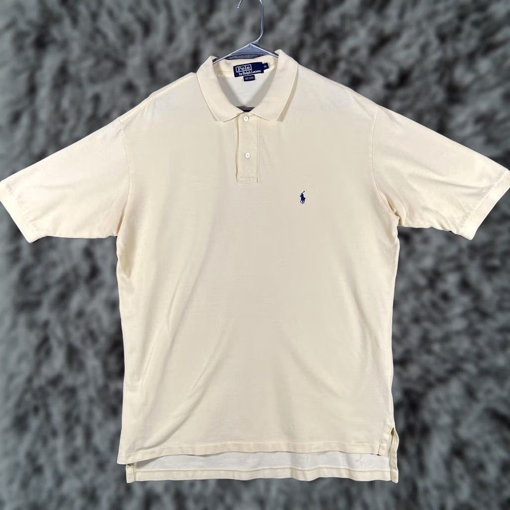 Polo Ralph Lauren Polo by Ralph Lauren Shirt Mens XL Yellow Cotton Short Sleeve Polo Classic Fit Size US XL / EU 56 / 4 - 1 Thumbnail