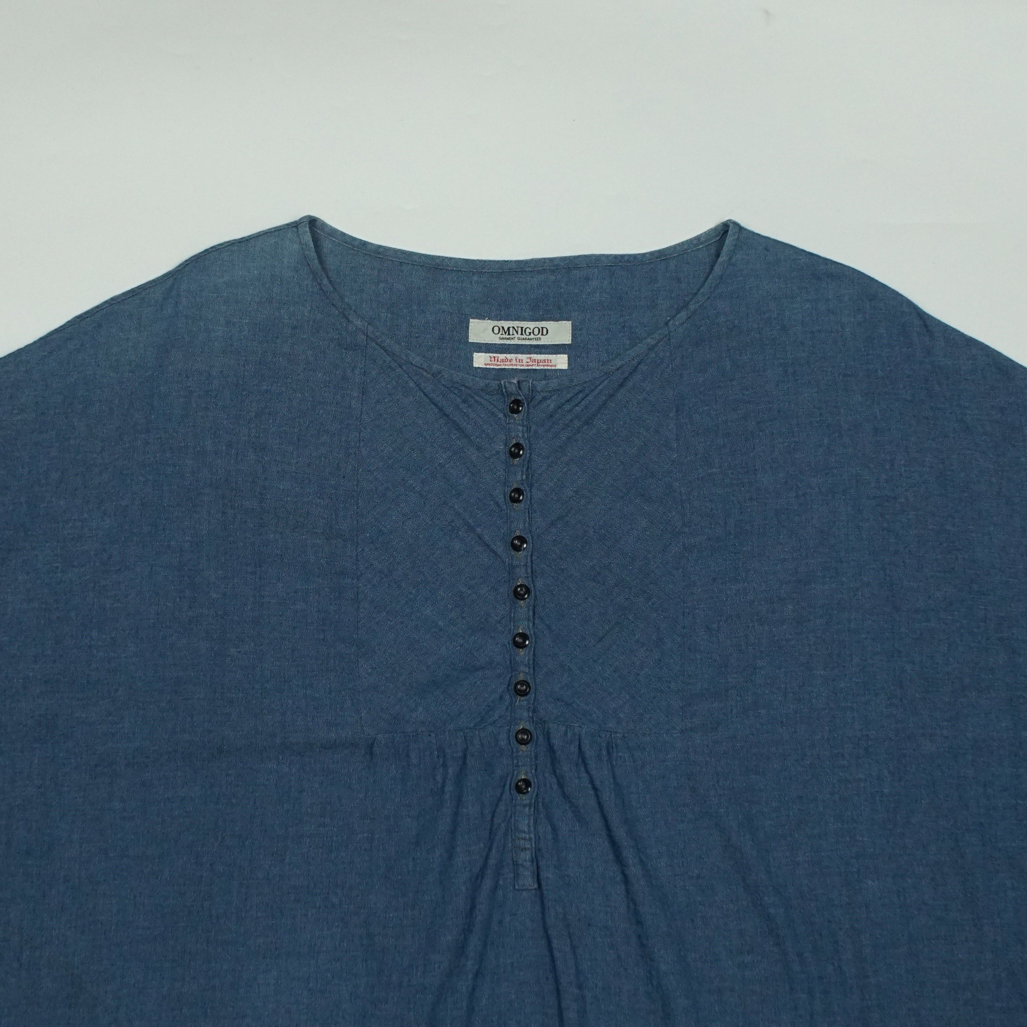 OMNIGOD *NoTariff Omnigod Japan Wide Denim Top Size ONE SIZE - 3 Thumbnail