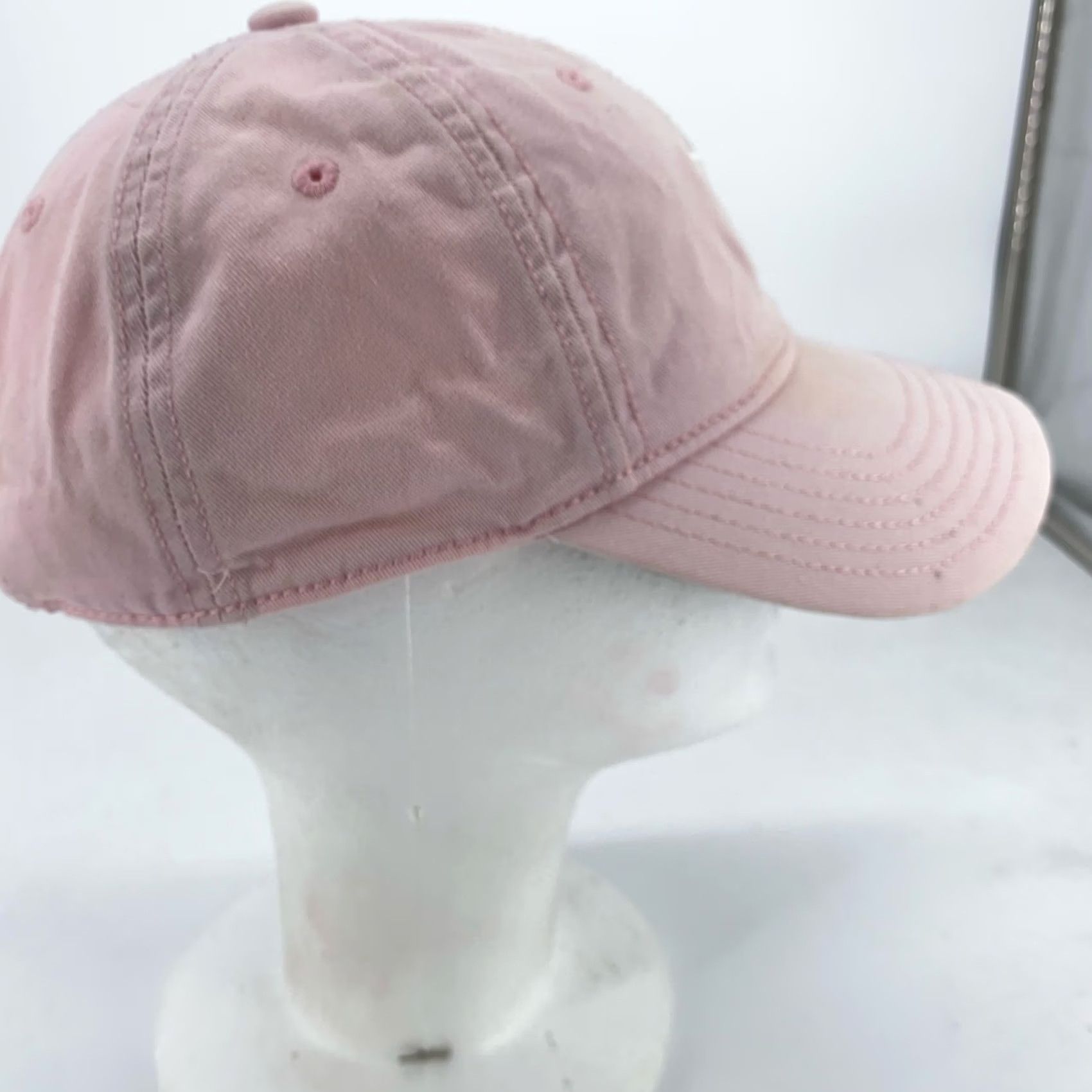 Adidas Adidas Womens Hat Cap Pink Trefoil Embroidered Strap Back Cotton One Size Size ONE SIZE - 2 Thumbnail
