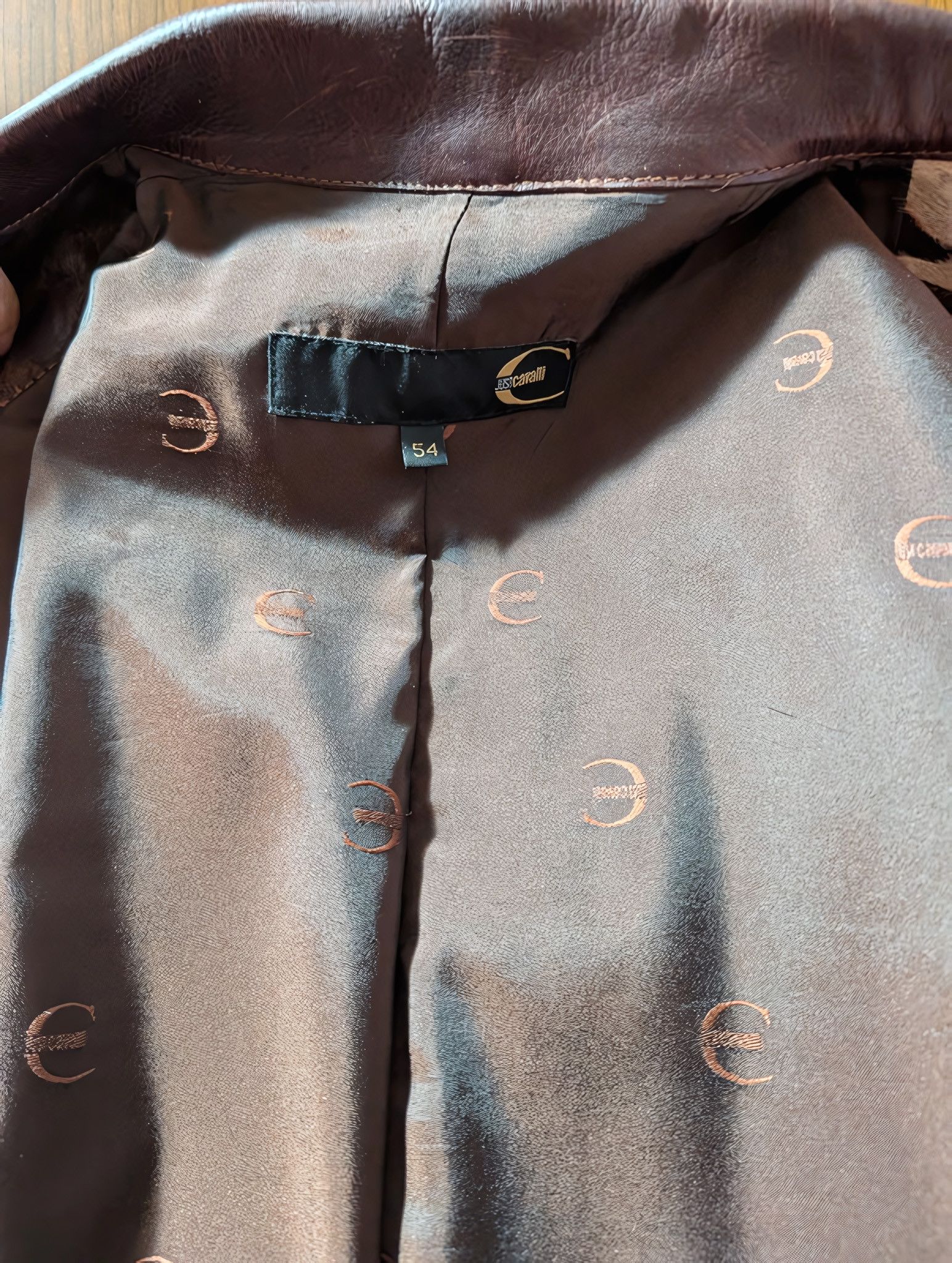 Roberto Cavalli PONY HAIR LONG LEATHER COAT Size US L / EU 52-54 / 3 - 5 Thumbnail