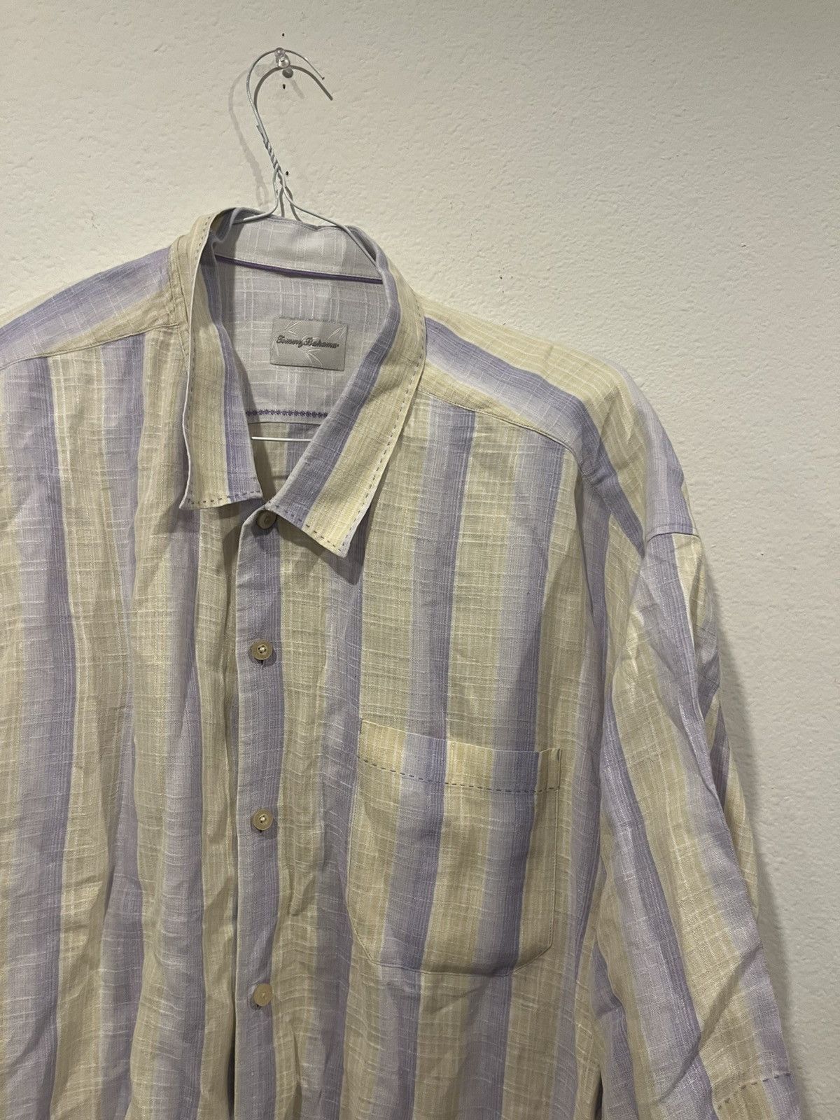 Tommy Bahama Tommy Bahama Men’s Size 3XB 100% Linen Purple Yellow Size US XXL / EU 58 / 5 - 3 Thumbnail