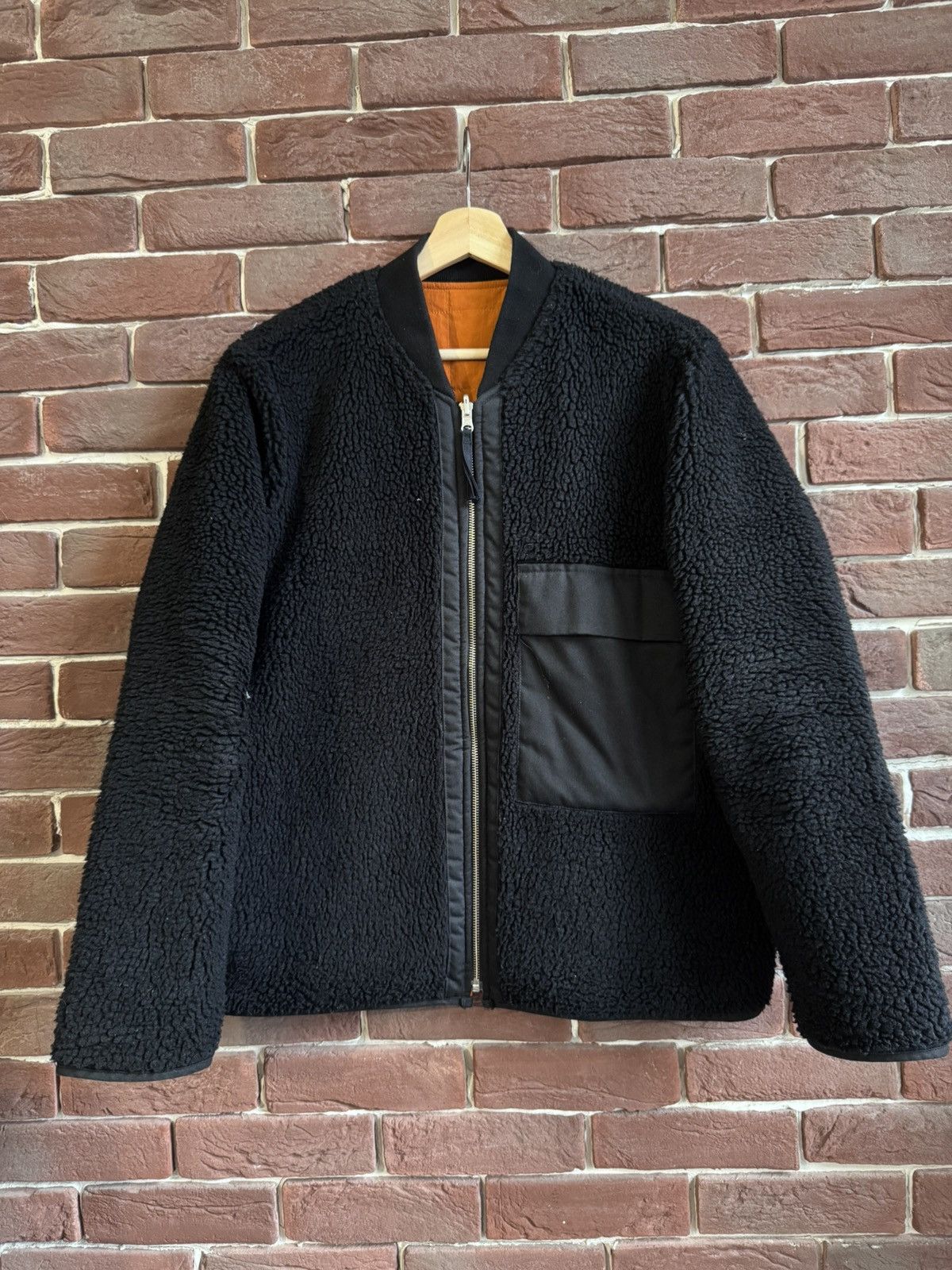 Our Legacy Our Legacy Sherpa Nylon Teddy Reversible Bomber Jacket Black Size US S / EU 44-46 / 1 - 1 Thumbnail