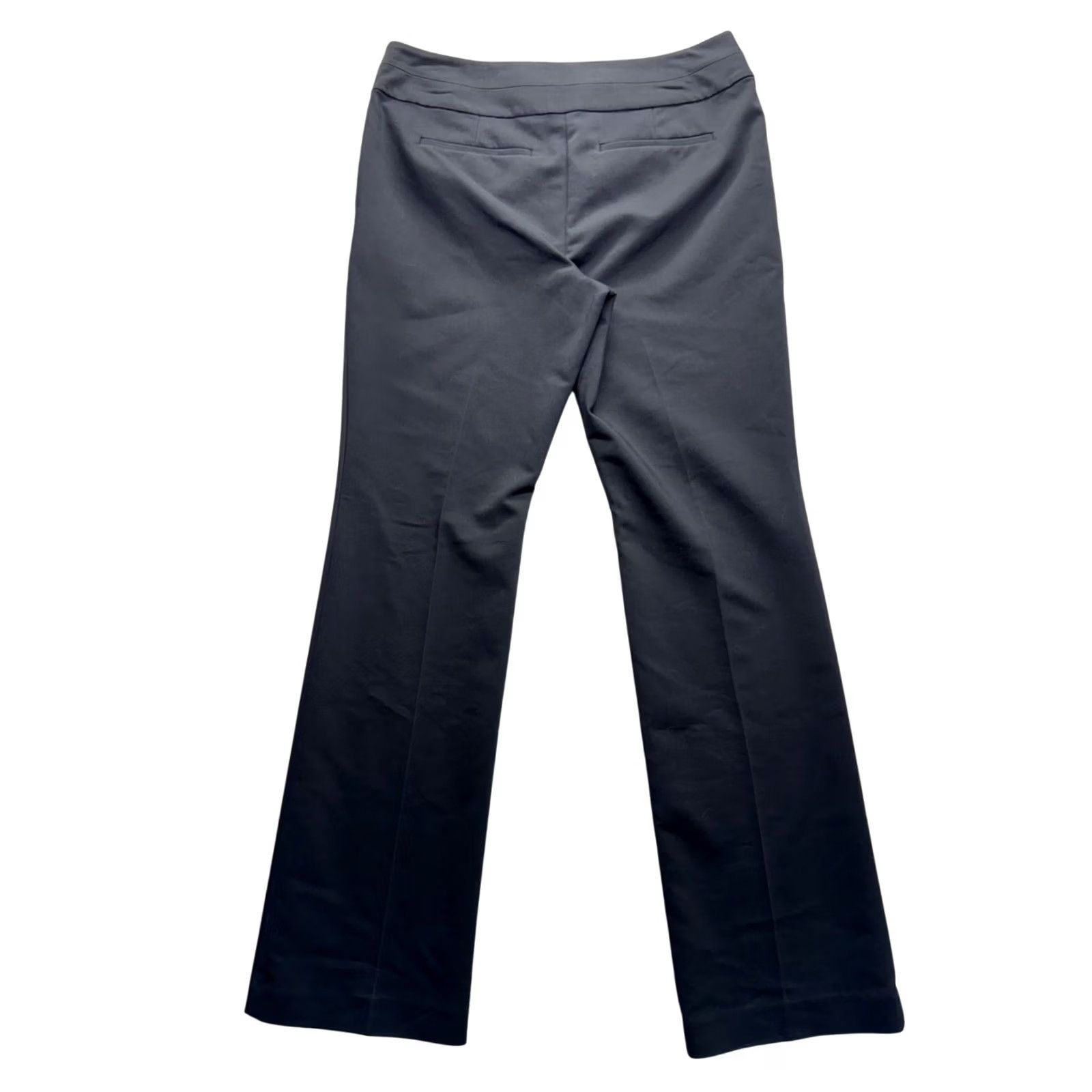 Ann Taylor VINTAGE? No. Ann Taylor Black Signature Trousers Size 6 Cotton Blend Wide Leg 230B Size 28" / US 6 / IT 42 - 2 Thumbnail