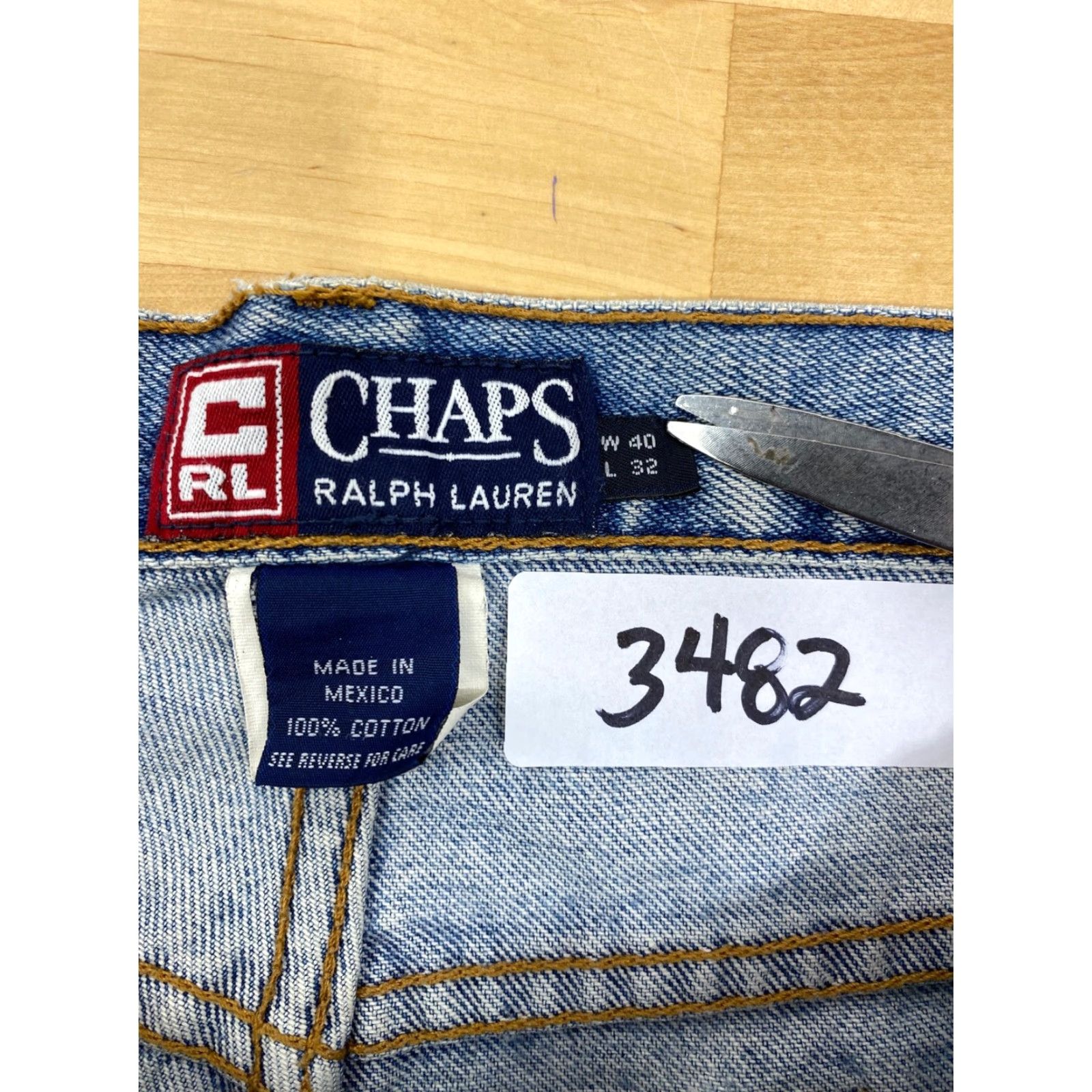 Chaps Chaps Ralph Lauren Denim Jeans Light Wash 40x32 #3482 Size US 40 / EU 56 - 4 Thumbnail