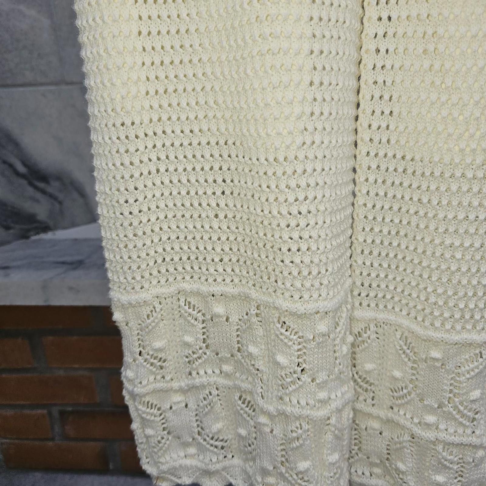 Designer Pink Rose Women's Cream Knitted Pants Size 32" / US 10 / IT 46 - 6 Thumbnail