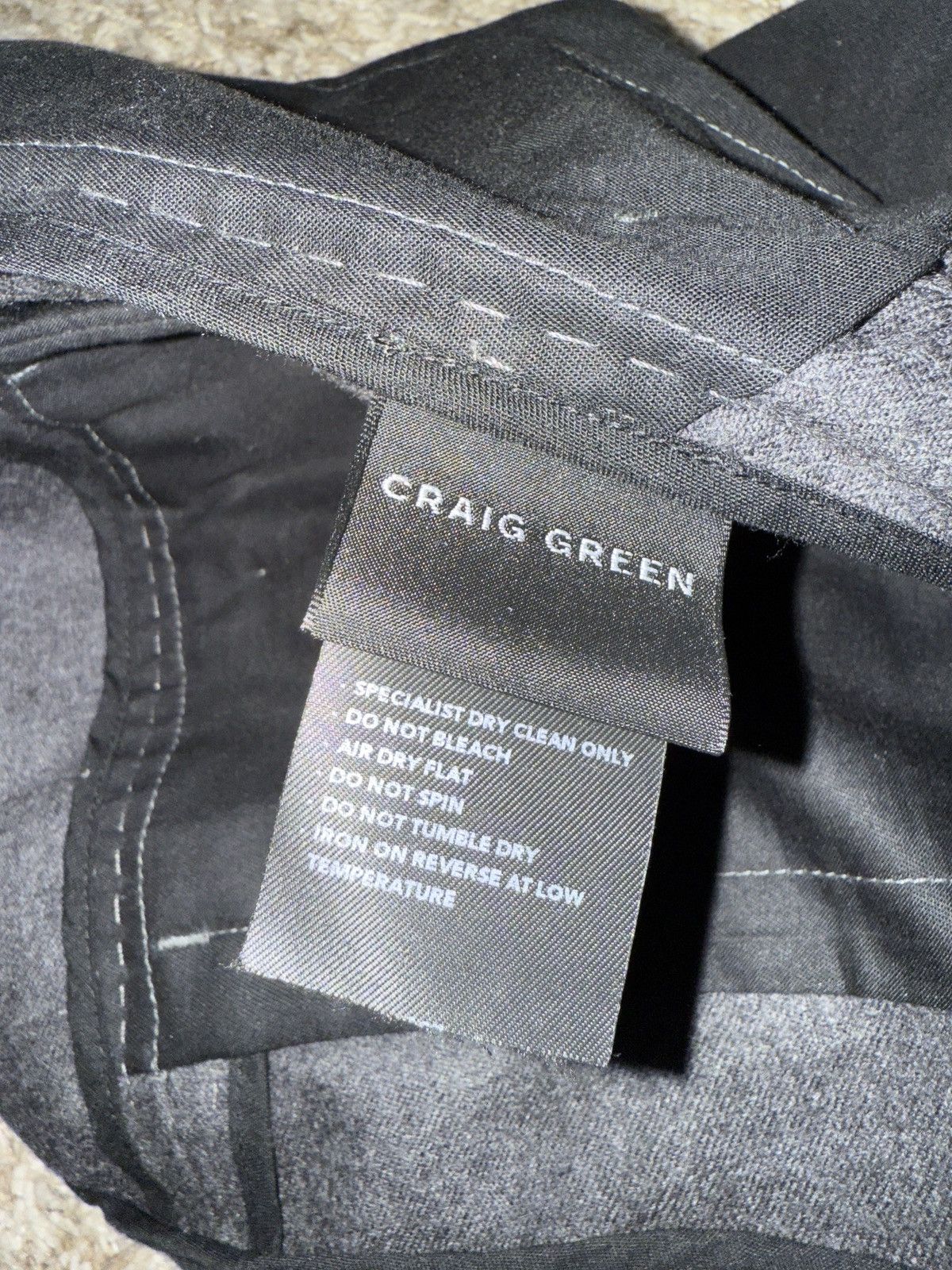 Craig Green Grey Trousers Cuffed Size US 30 / EU 46 - 9 Thumbnail