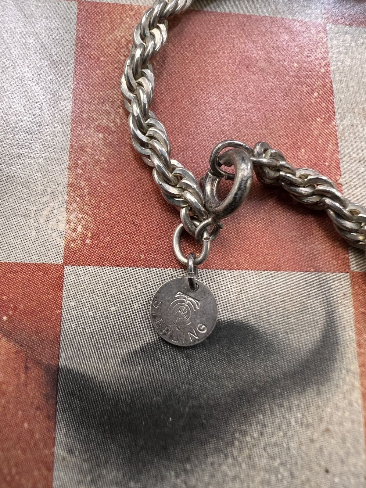Sterling Silver × Vintage Sterling Silver 925 Crazy Twisted Triple Link Chain Necklace Size ONE SIZE - 4 Thumbnail