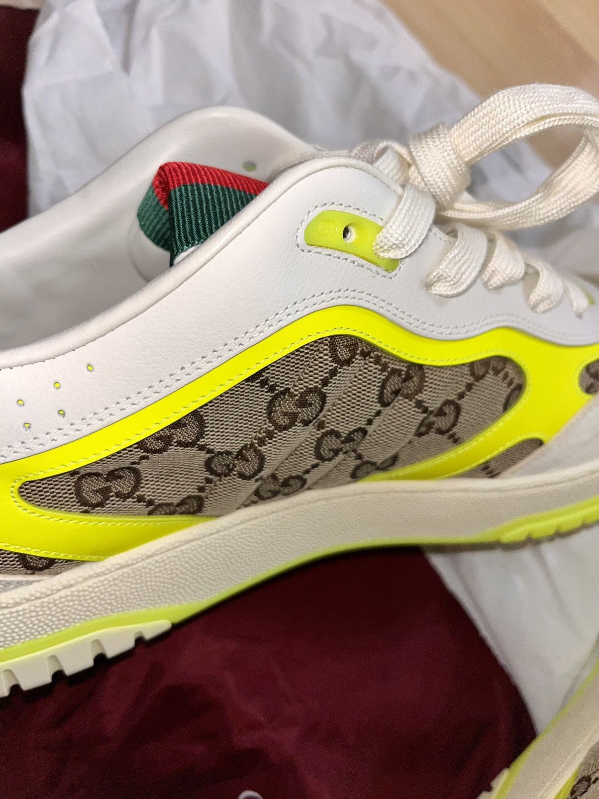 Gucci 🇭🇺 Gucci 🇮🇹 Web Sneaker Size 46 Summer ‘24 Fire! Size US 12 / EU 45 - 15 Thumbnail