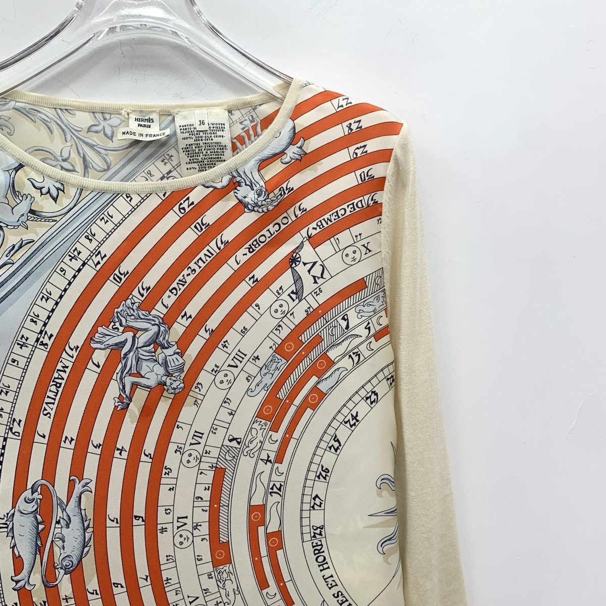 Hermes Hermes Compass Silk Long Sleeve Knit Sweater K26WX Size S / US 4 / IT 40 - 3 Thumbnail