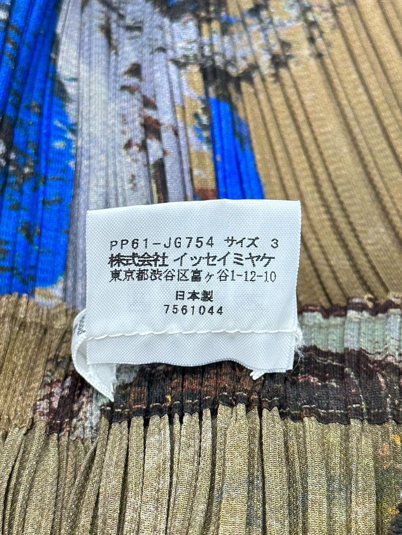 Issey Miyake Issey Miyake size:5 Brown oil painting pleated short-sleev Size XS / US 0-2 / IT 36-38 - 6 Thumbnail