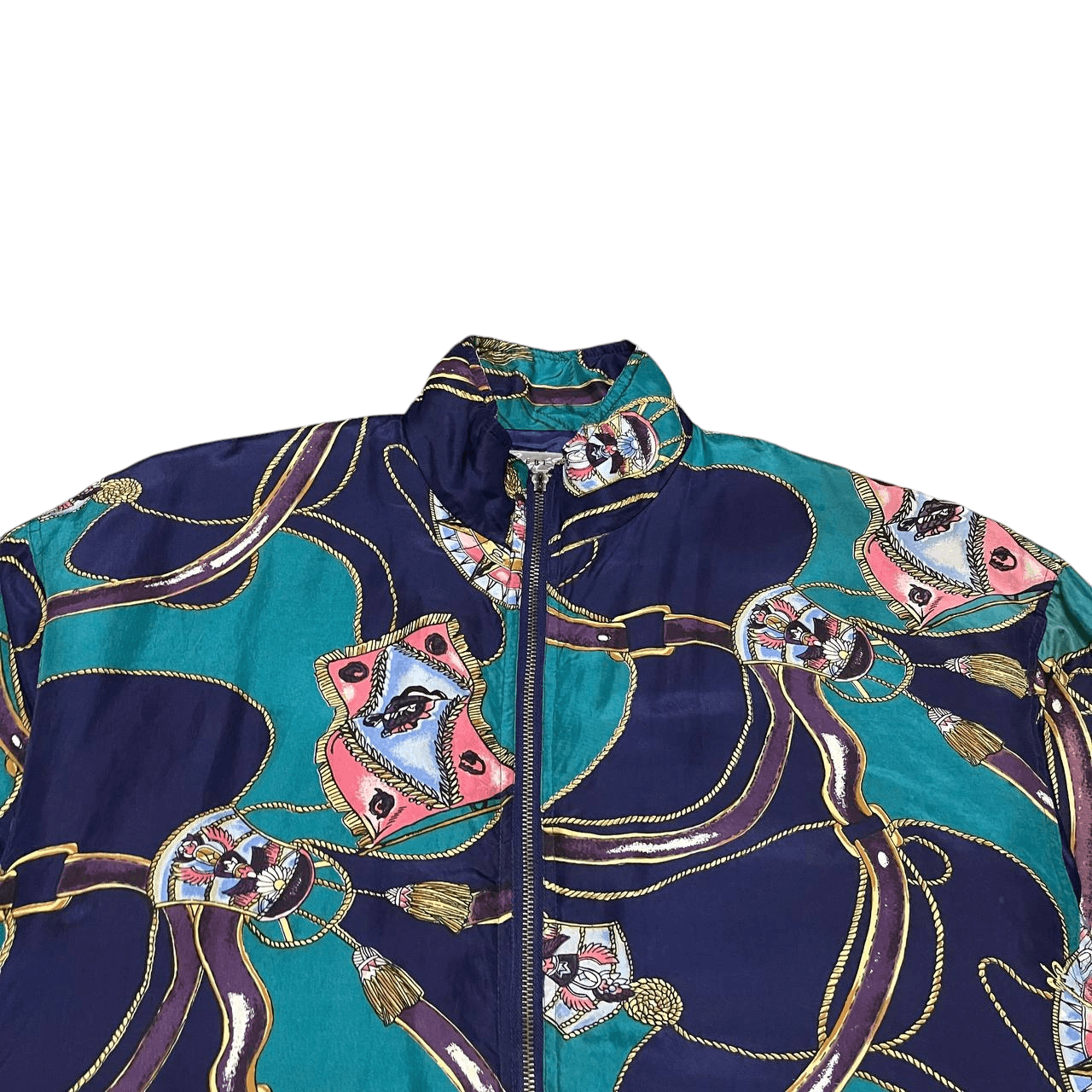 Robert Stock Vintage Robert Stock Silk 100% Bomber Jacket Size US M / EU 48-50 / 2 - 2 Thumbnail