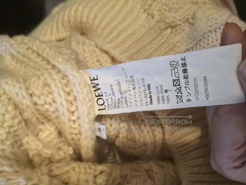 Loewe Loewe Beige Knit Sweater Size M / US 6-8 / IT 42-44 - 5 Thumbnail