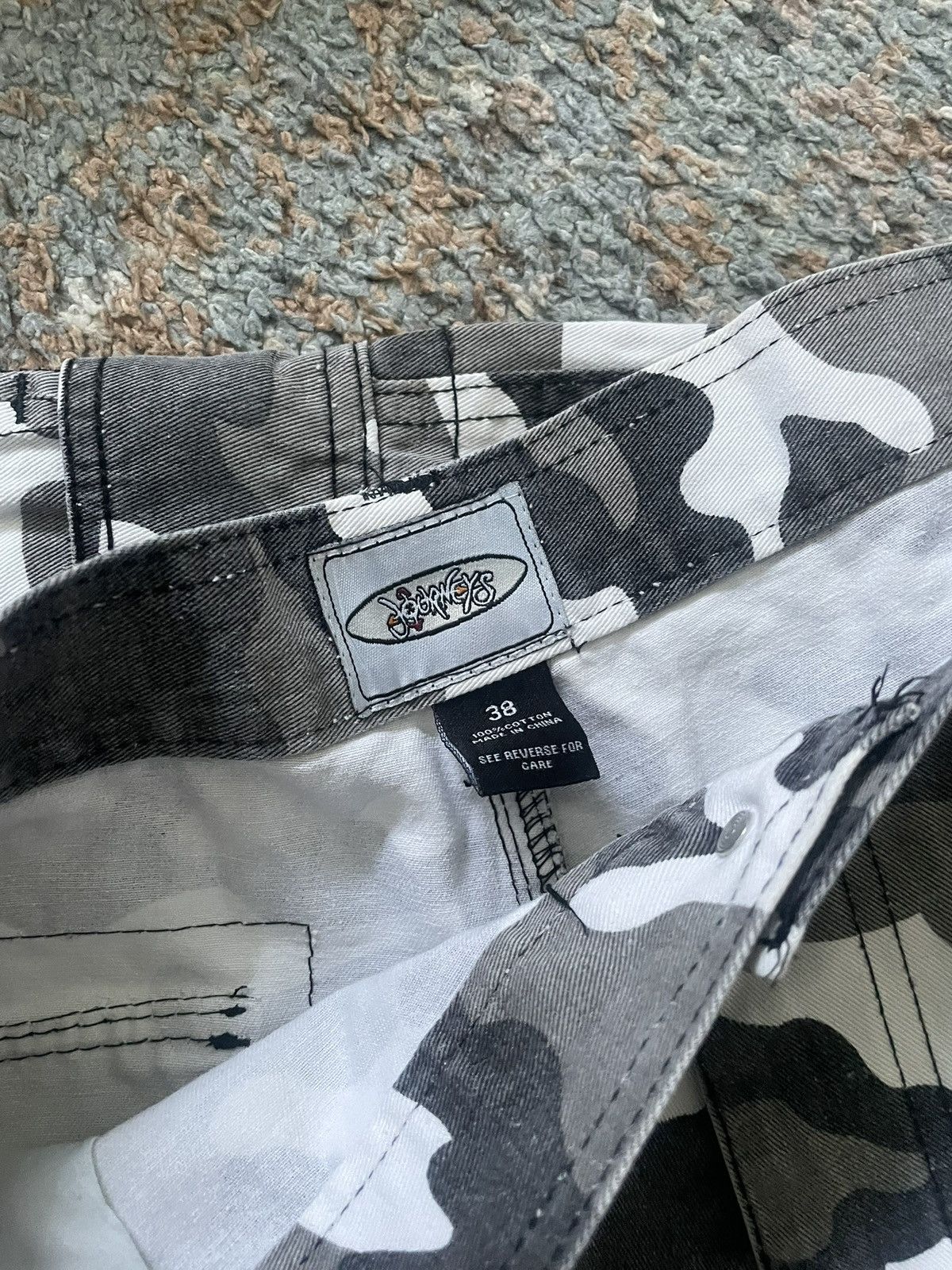 Dickies VTG Journeys Camo Shorts Faded 38 Black Grey White Size US 32 / EU 48 - 8 Thumbnail
