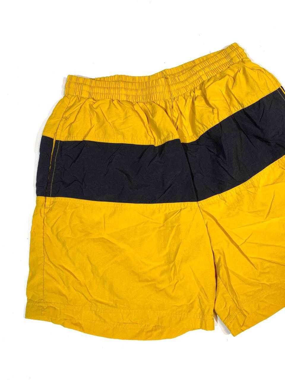 Nike × Vintage 90s Vintage Yellow Nike Shorts Size US 32 / EU 48 - 4 Thumbnail