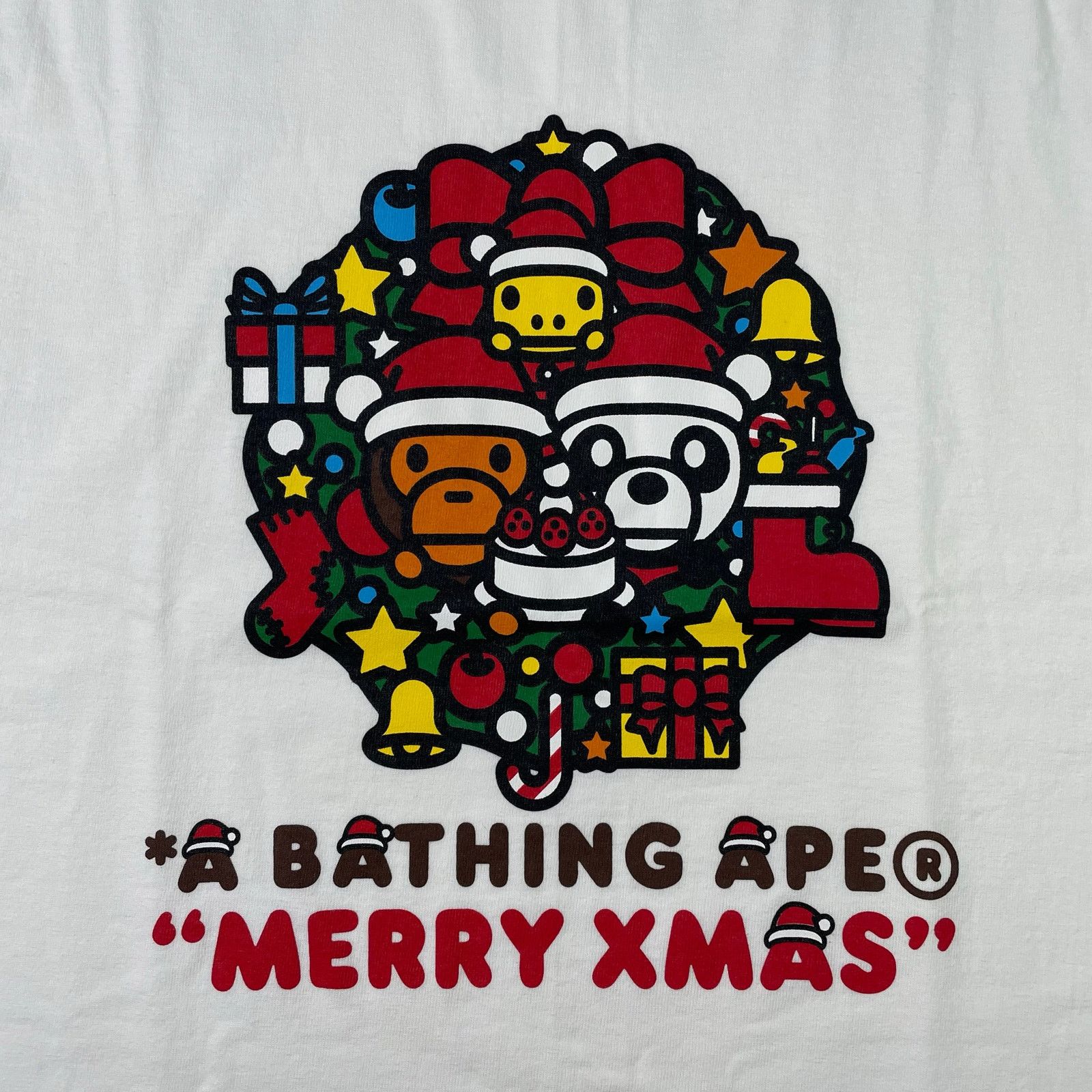 Bape 2014 Bape Baby Milo Christmas Tee with Present Box Size US S / EU 44-46 / 1 - 4 Thumbnail