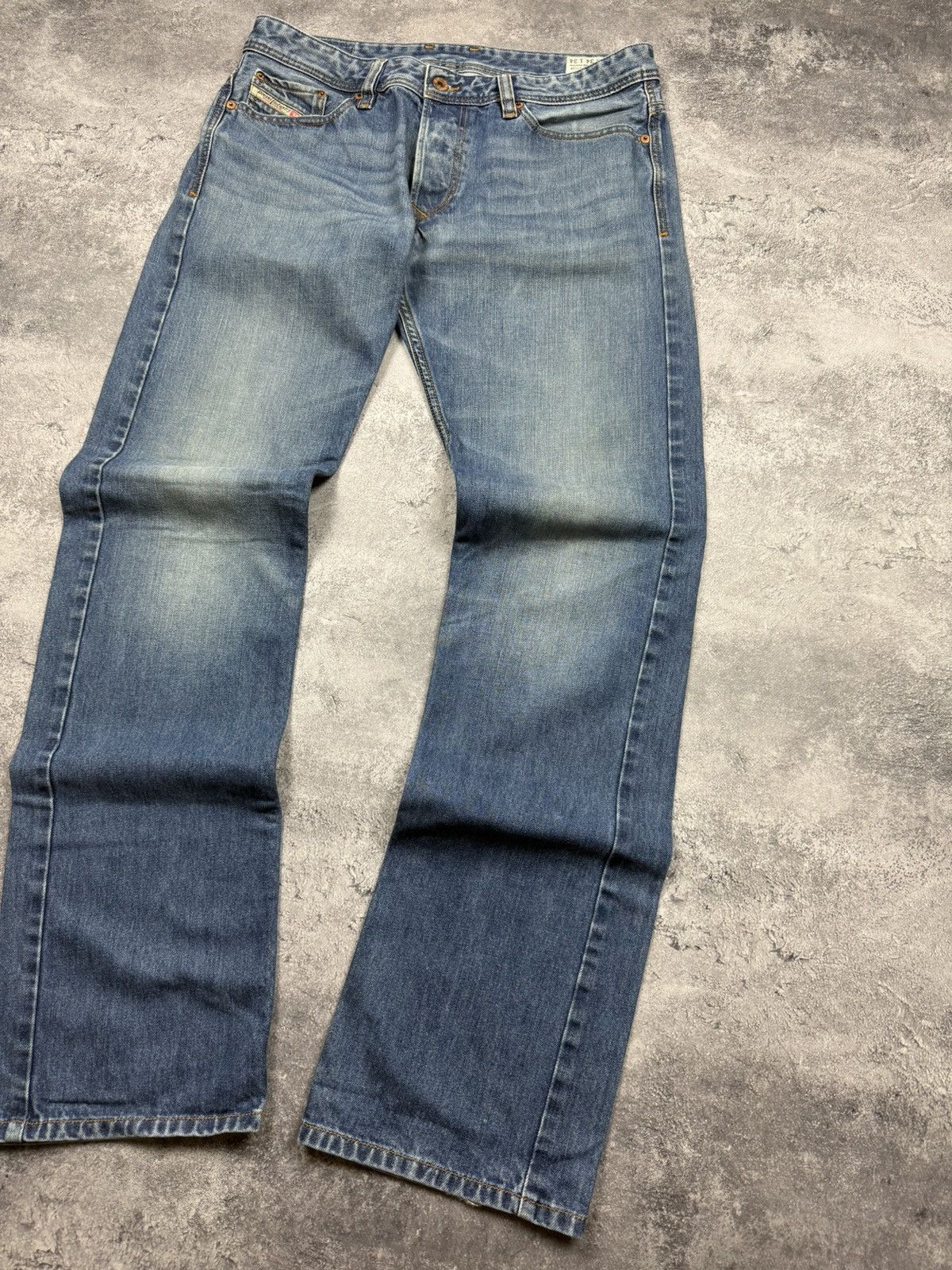 Vintage Diesel Avant Garde Flared Blue Denim Jeans Y2K Rare