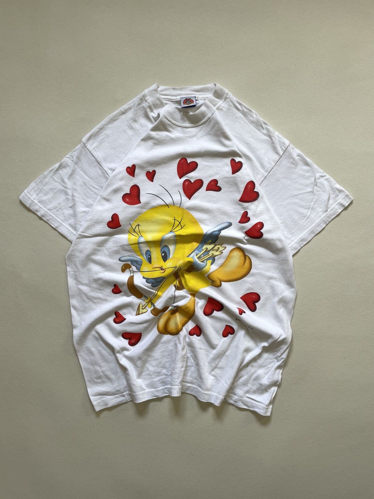 Vintage vintage 90s Looney Tunes Tweety Bird Size US M / EU 48-50 / 2 - 1 Thumbnail