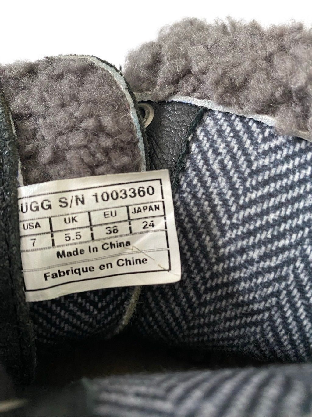 Ugg UGG Black Waterproof Wedge Lace Up Shearling Winter Boots Size US 7 / IT 37 - 8 Thumbnail