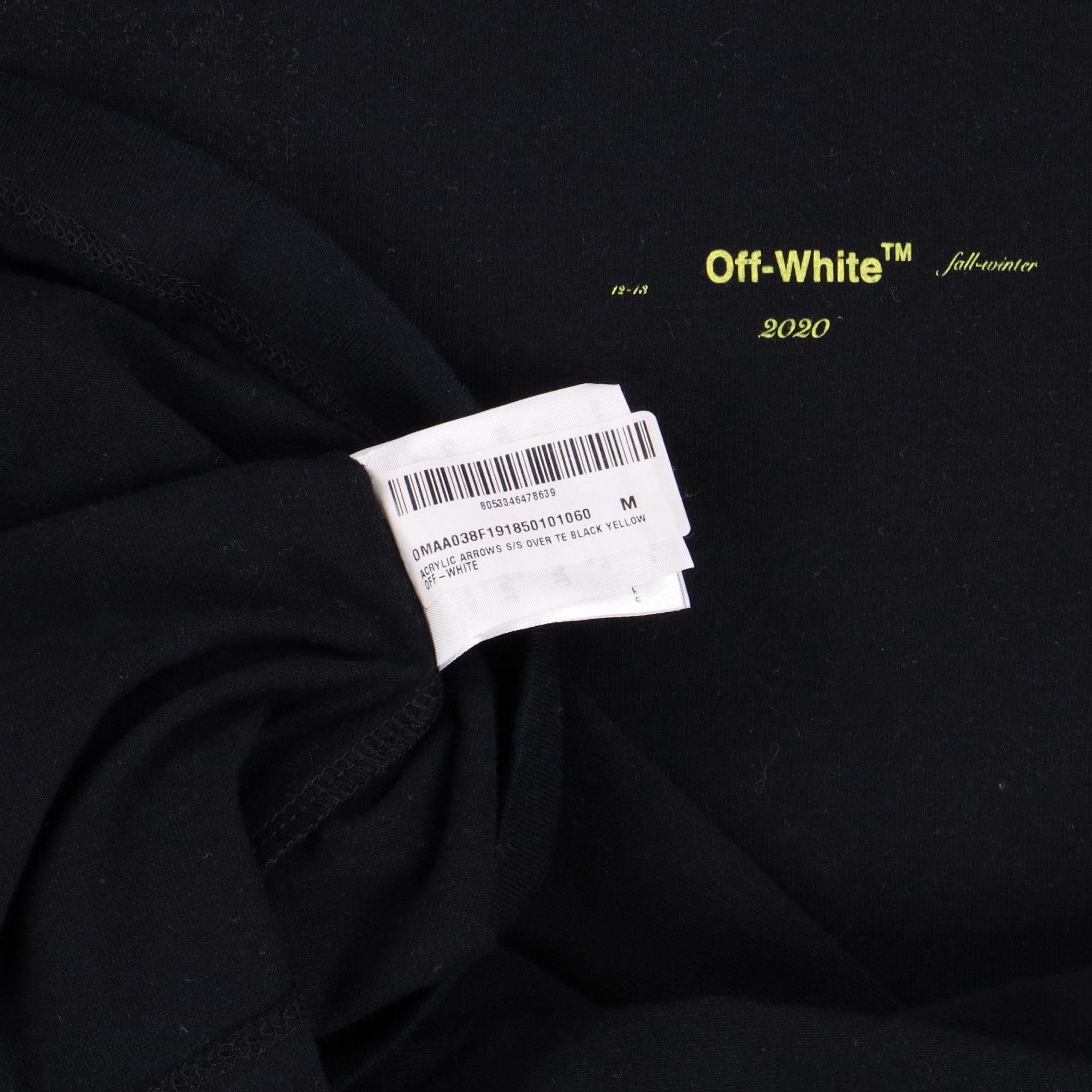 Off-White Black and Yellow Acrylic Arrows Oversized T-Shirt Size US M / EU 48-50 / 2 - 8 Thumbnail