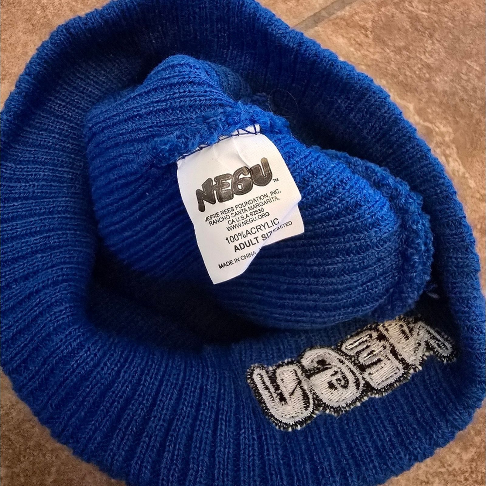 Other Blue Ribbed | NEGU | Beanie Hat Size ONE SIZE - 4 Thumbnail