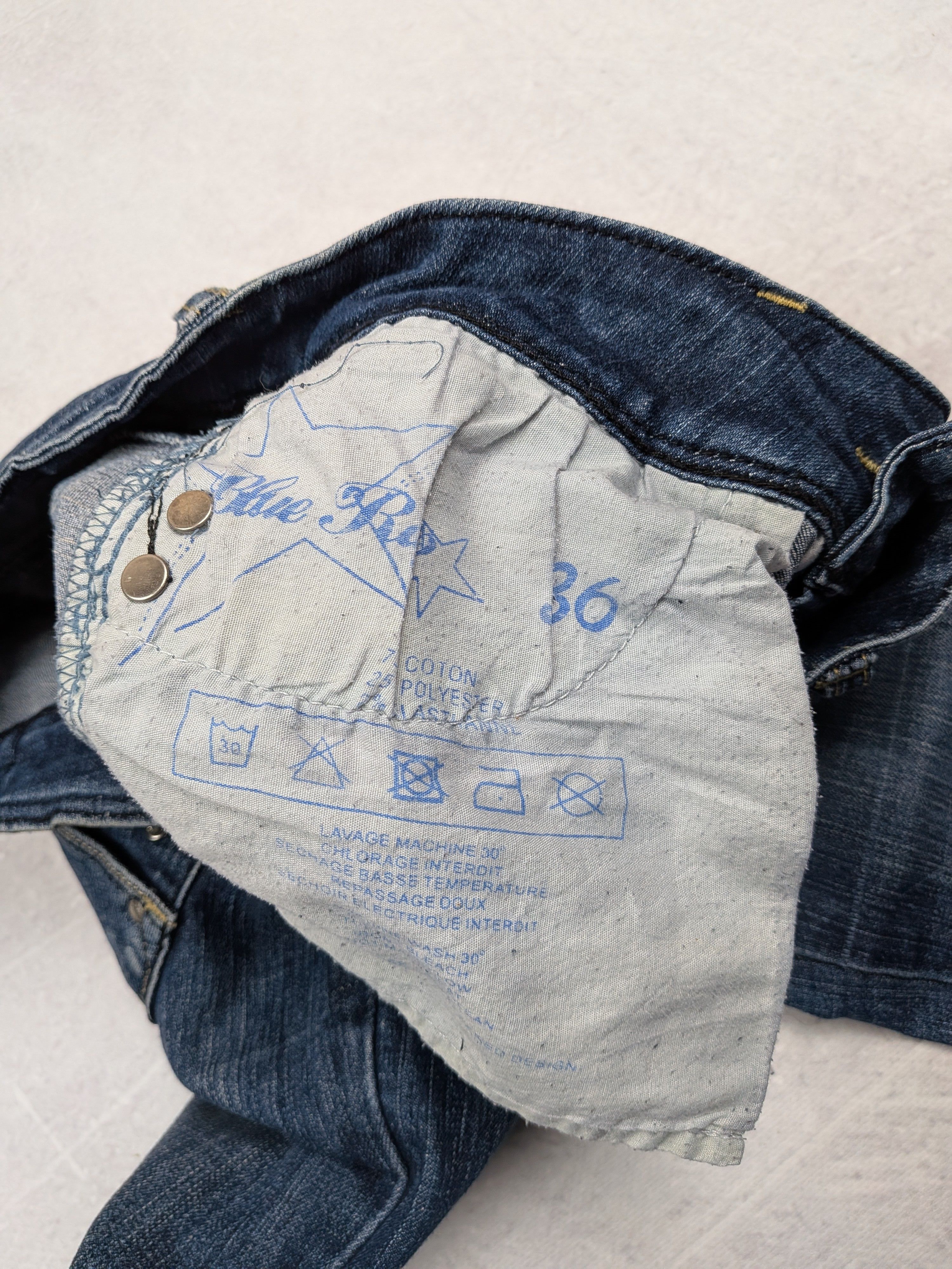 Other Blue Rags Low Rise Flared Jeans Y2K Vintage Denim Size 36 Size 26" / US 2 / IT 38 - 10 Thumbnail