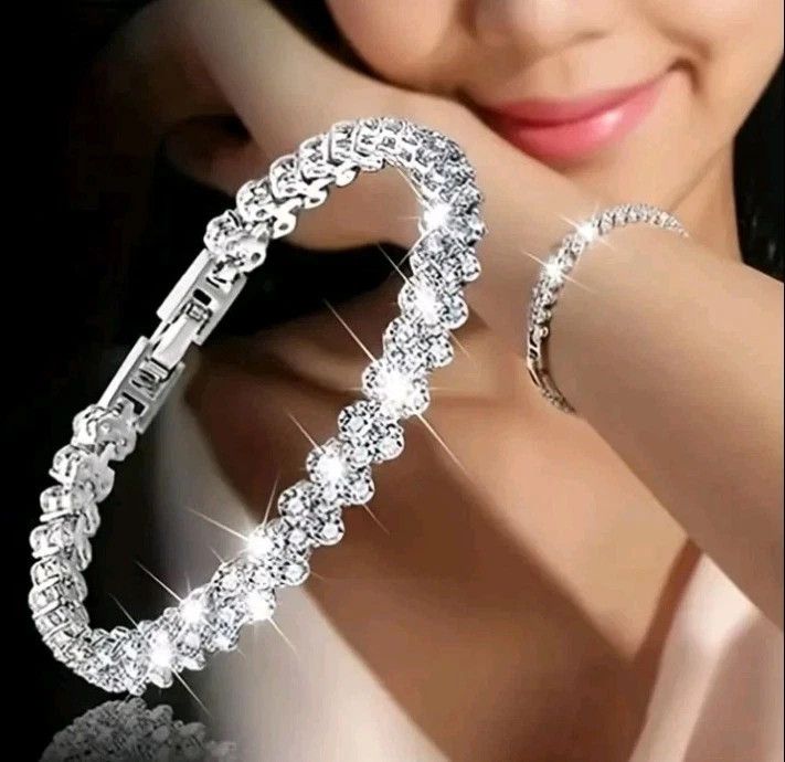 Other Cubic Zirconia Bracelet in Sterling Silver Size ONE SIZE - 1 Thumbnail