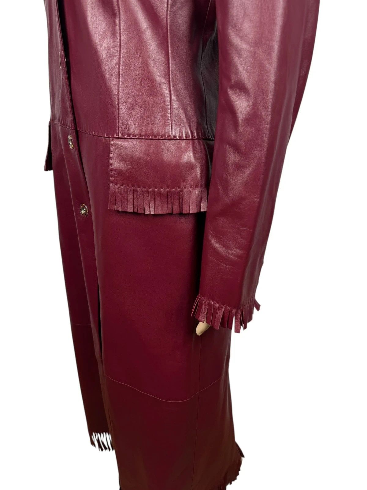 Other Upstar Exclusive Genuine Leather Long Coat Fringed D42 I48 Size L / US 10 / IT 46 - 7 Thumbnail