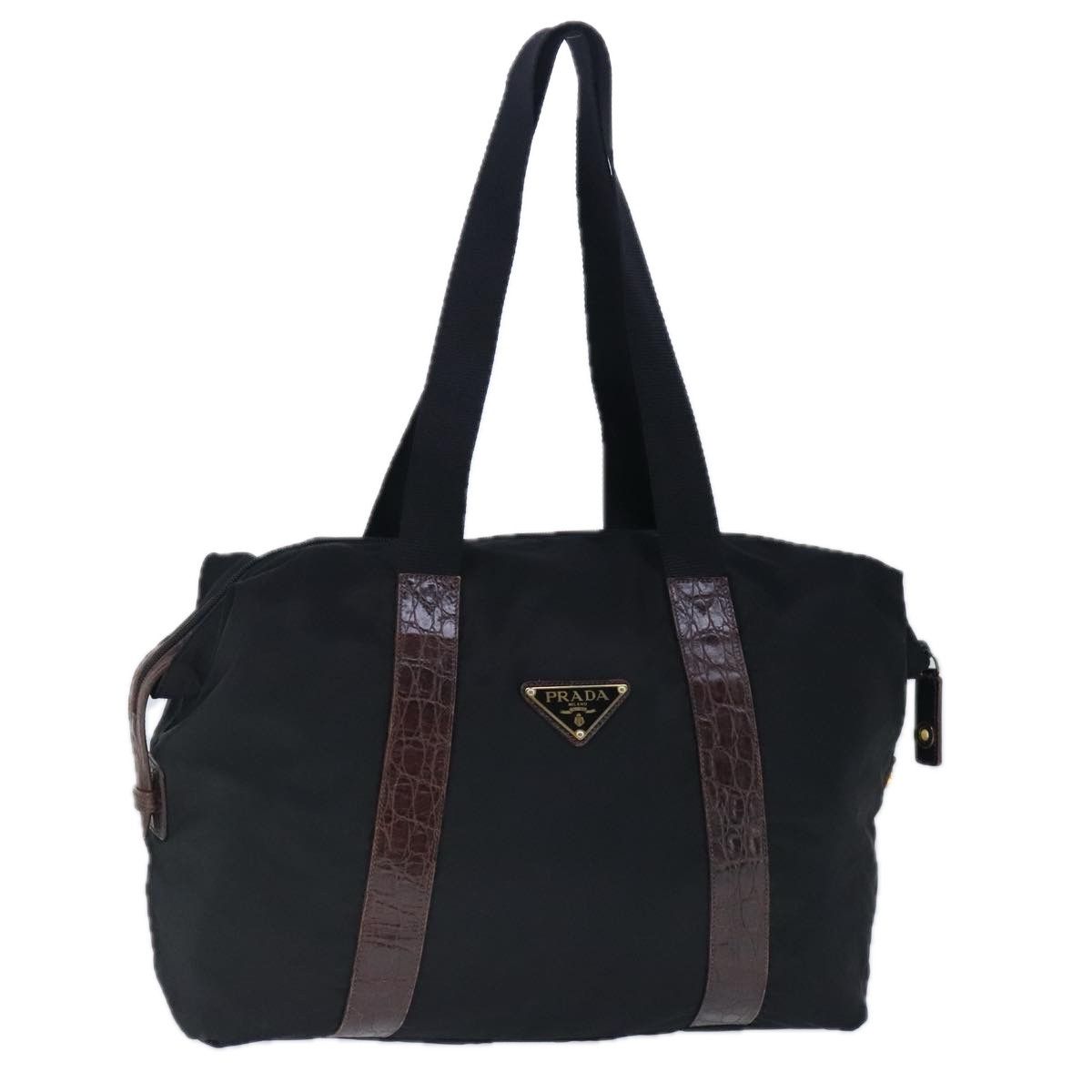 Prada Black Synthetic Tote Bag (Pre-Owned) Size ONE SIZE - 1 Thumbnail