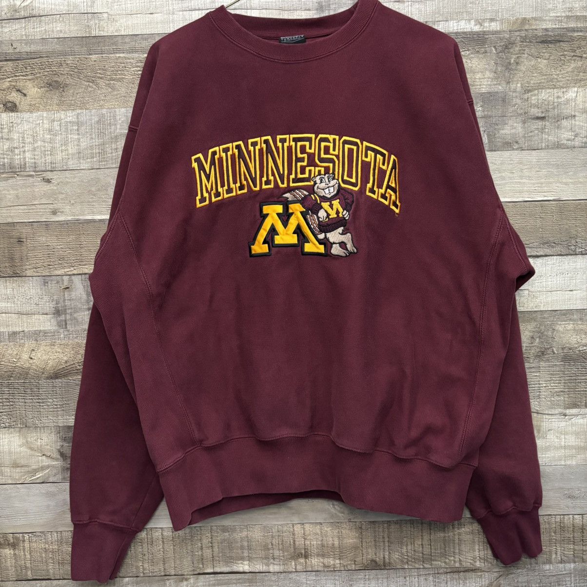 Collegium Vintage Embroidered Minnesota Golden Gophers College Crew Size US XL / EU 56 / 4 - 1 Thumbnail