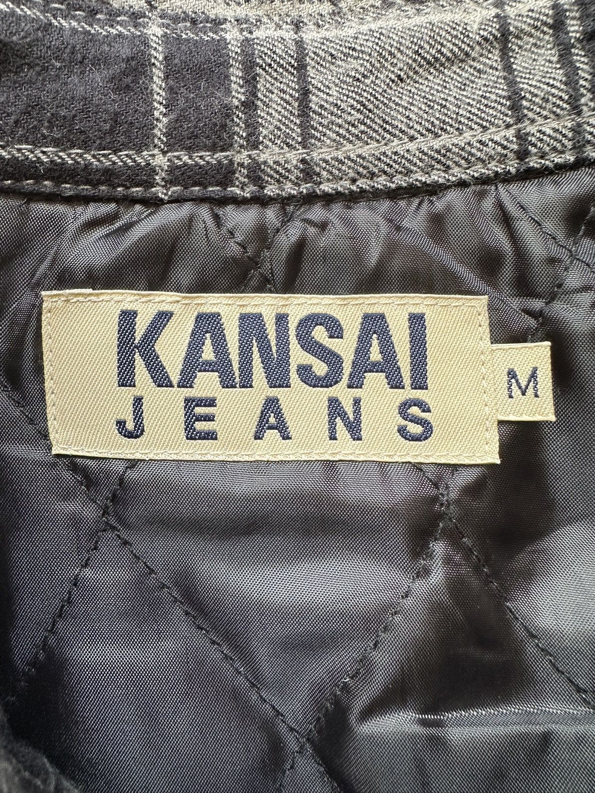 Kansai Yamamoto 🔥Avantgarde🔥 00's Kansai Jeans plaid quilted jacket Size US M / EU 48-50 / 2 - 12 Thumbnail