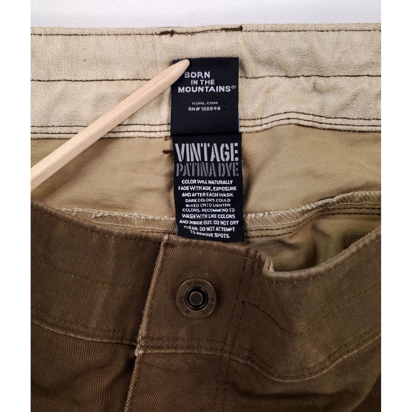 Vintage VINTAGE KÜHL Rydr Jeans Mens 42 x 30 Brown Straight 43 Inseam Patina Dye Size US 43 - 3 Thumbnail