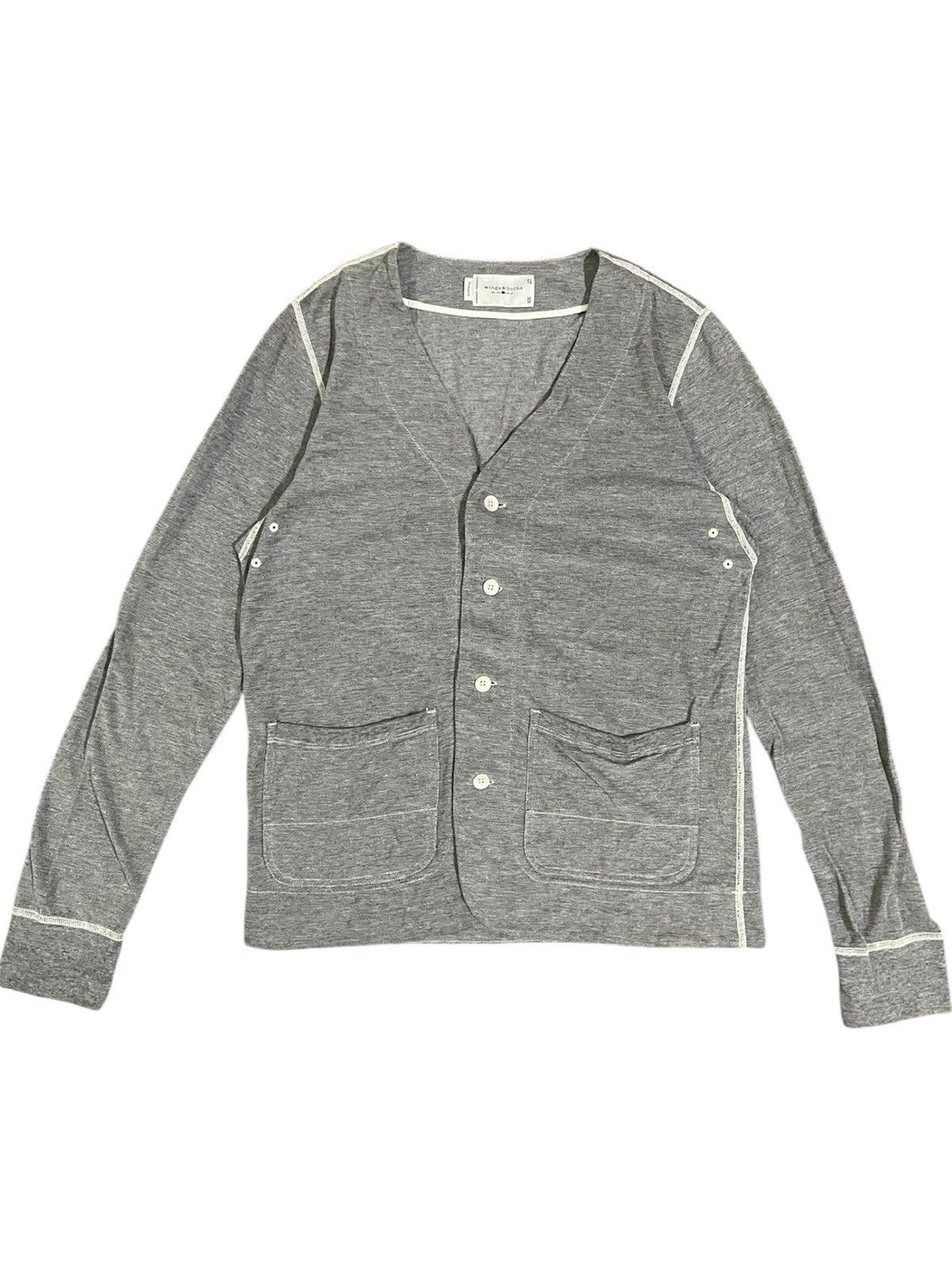 Wings + Horns Wing + Horns Grey Research Cardigan Size US M / EU 48-50 / 2 - 1 Thumbnail