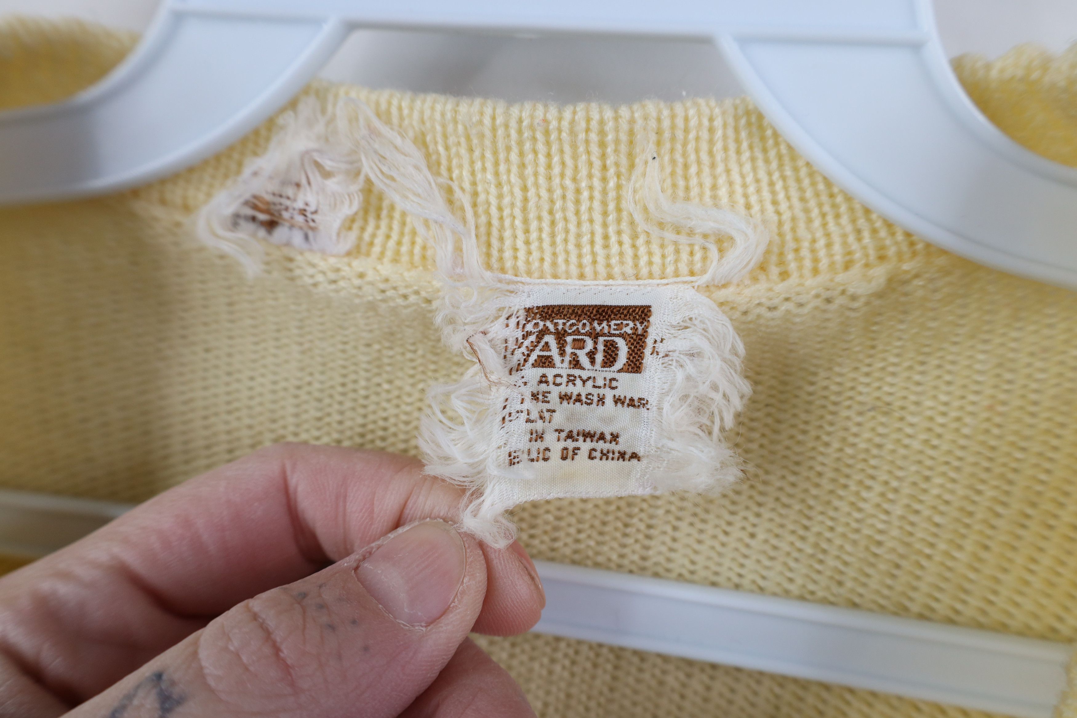 Vintage Vintage 60s Boho Chic Hippie Sleeve Knit Cardigan Sweater Size M / US 6-8 / IT 42-44 - 10 Thumbnail