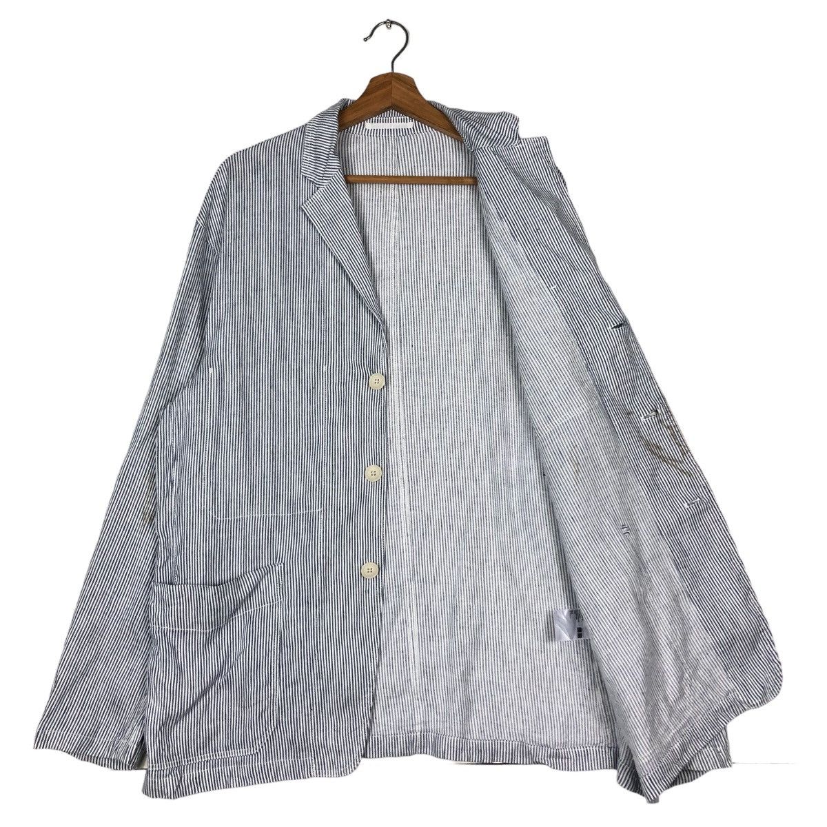 Japanese Brand 🔥Vintage Hickory Chore Jacket Uniqlo Japan Issey Miyake Size US XL / EU 56 / 4 - 11 Thumbnail